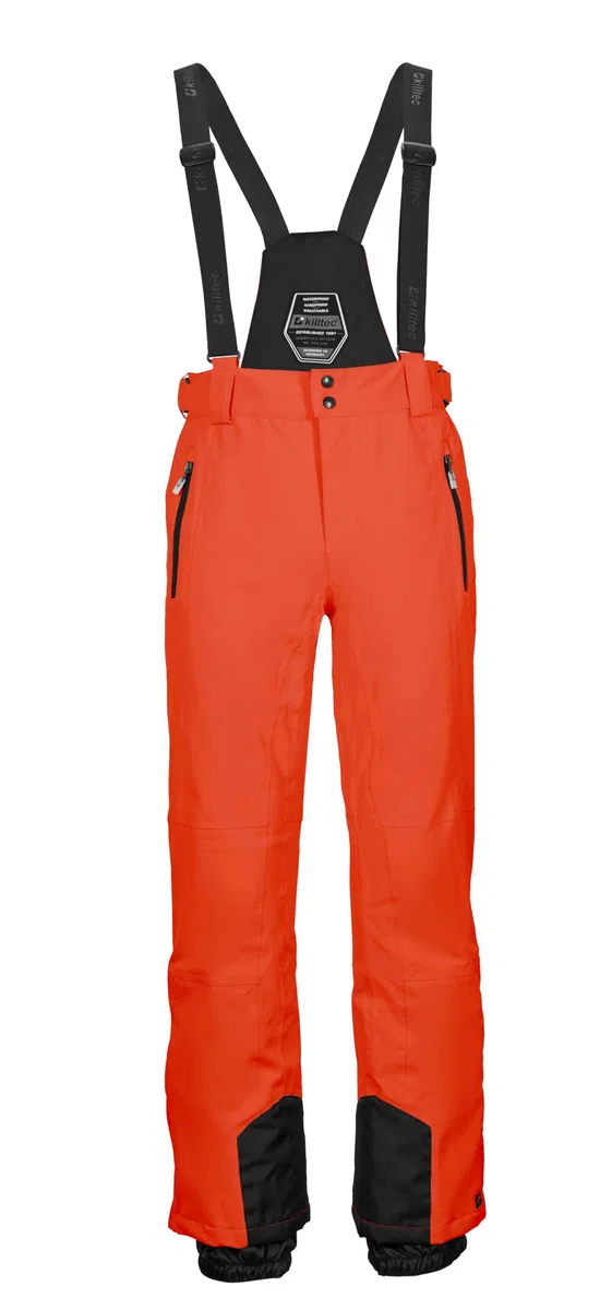 Killtec - Ksw 100 Enosh Mn Ski Pnts, Pantaloni da Sci/Funzionali con Bretelle Staccabili, paraspigoli e Protezione antineve Uomo