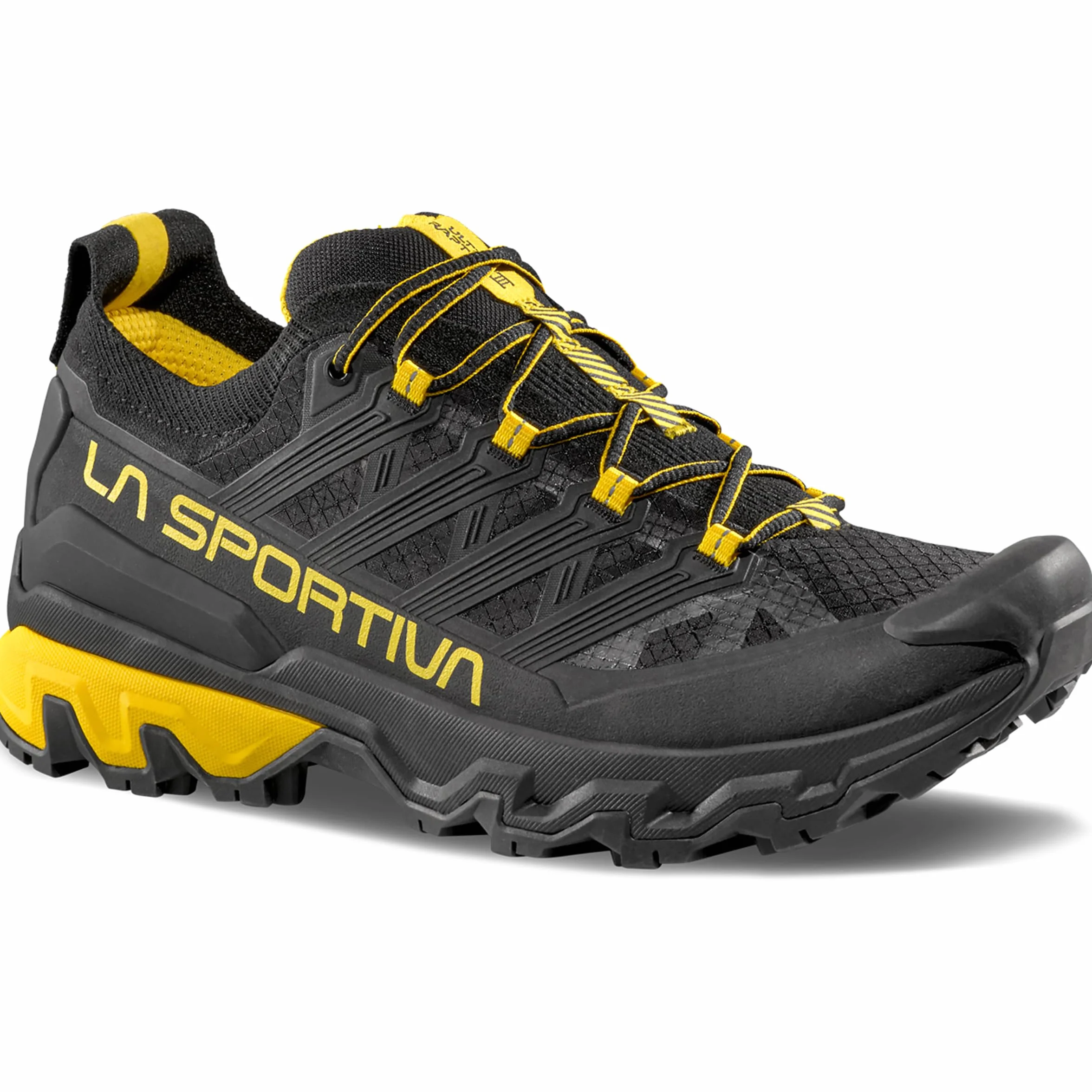 LA SPORTIVA Uomo Ultra Raptor 3 Scarpe, Black-Yellow, 44.5