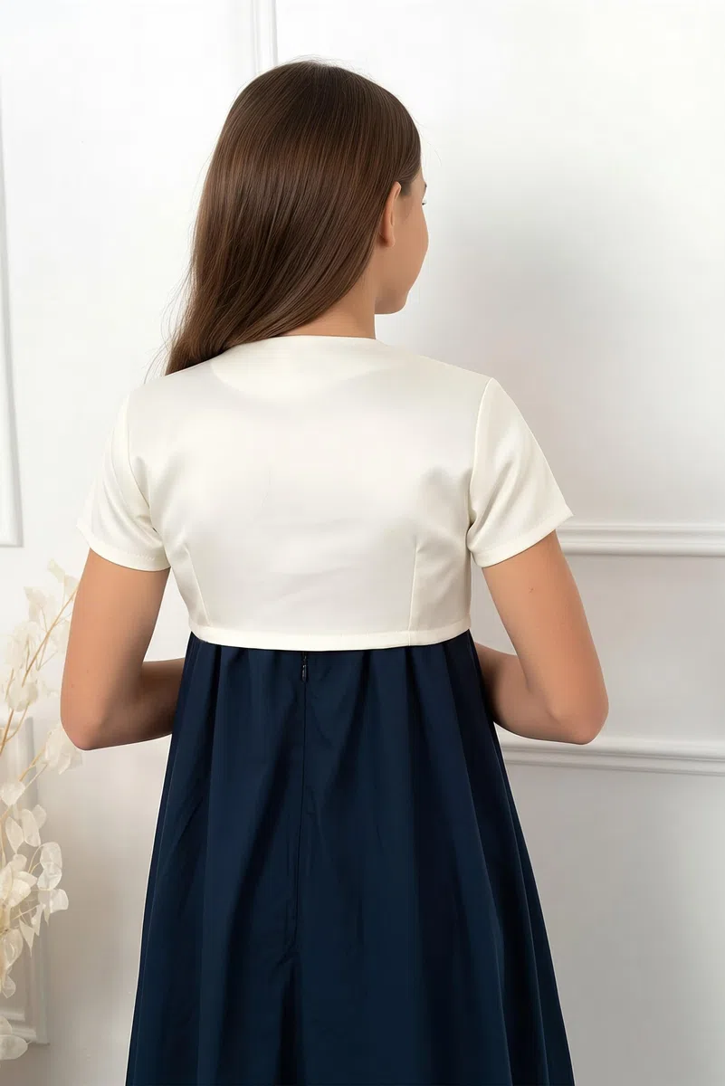 Bolerose Ragazze Raso Maniche Corte Bolero Bambini Bambini Coprispalla