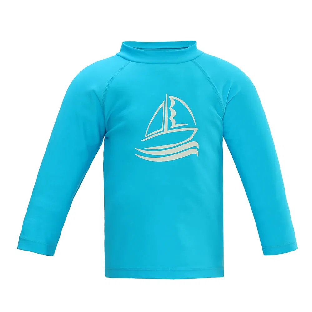 LACOFIA Costumi da Bagno per Bambino Maglietta Nuoto Maniche Lunghe per Ragazzi Rashguard Protezione Solare Asciugatura Rapida