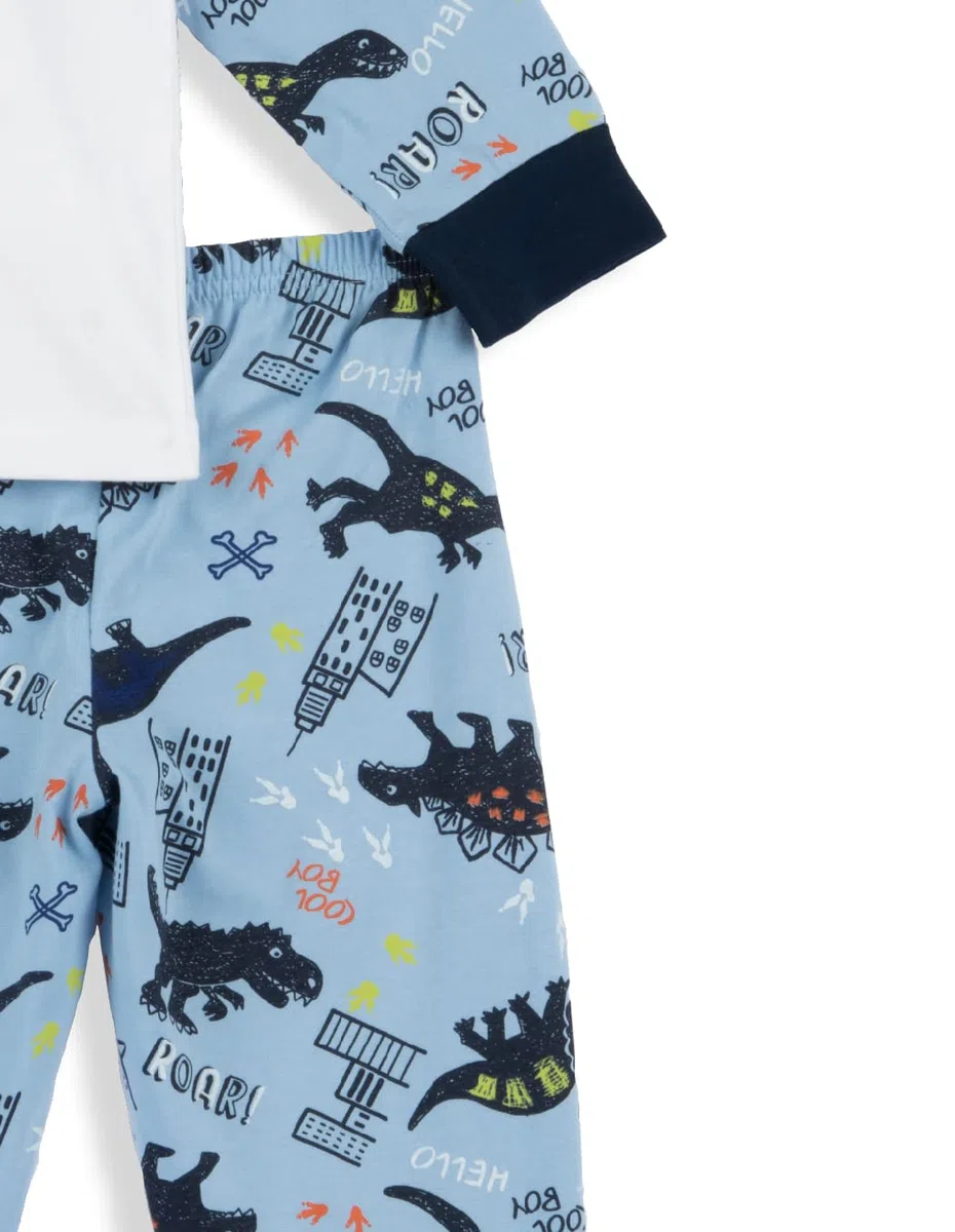 Chicco, Pigiama Lungo con Draghetto in Cotone Leggero, Pigiama Bambino, Abbigliamento Bambino, Designed in Italy