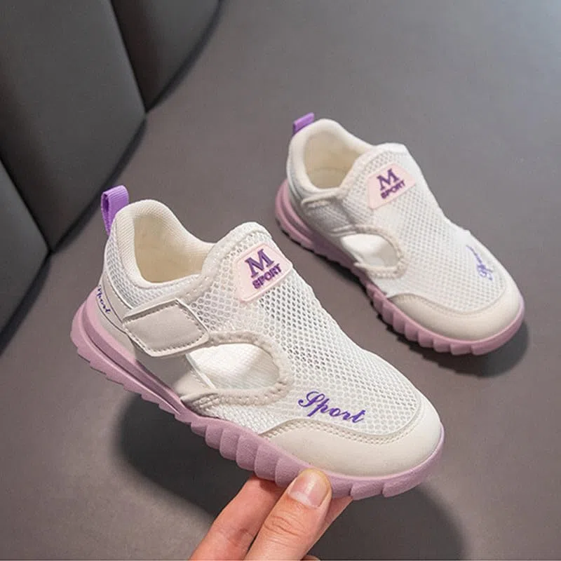 Bambini Primavera Estate Scarpe Mesh Traspiranti Ragazzi Ragazze Fondo Morbido Sandali Casual