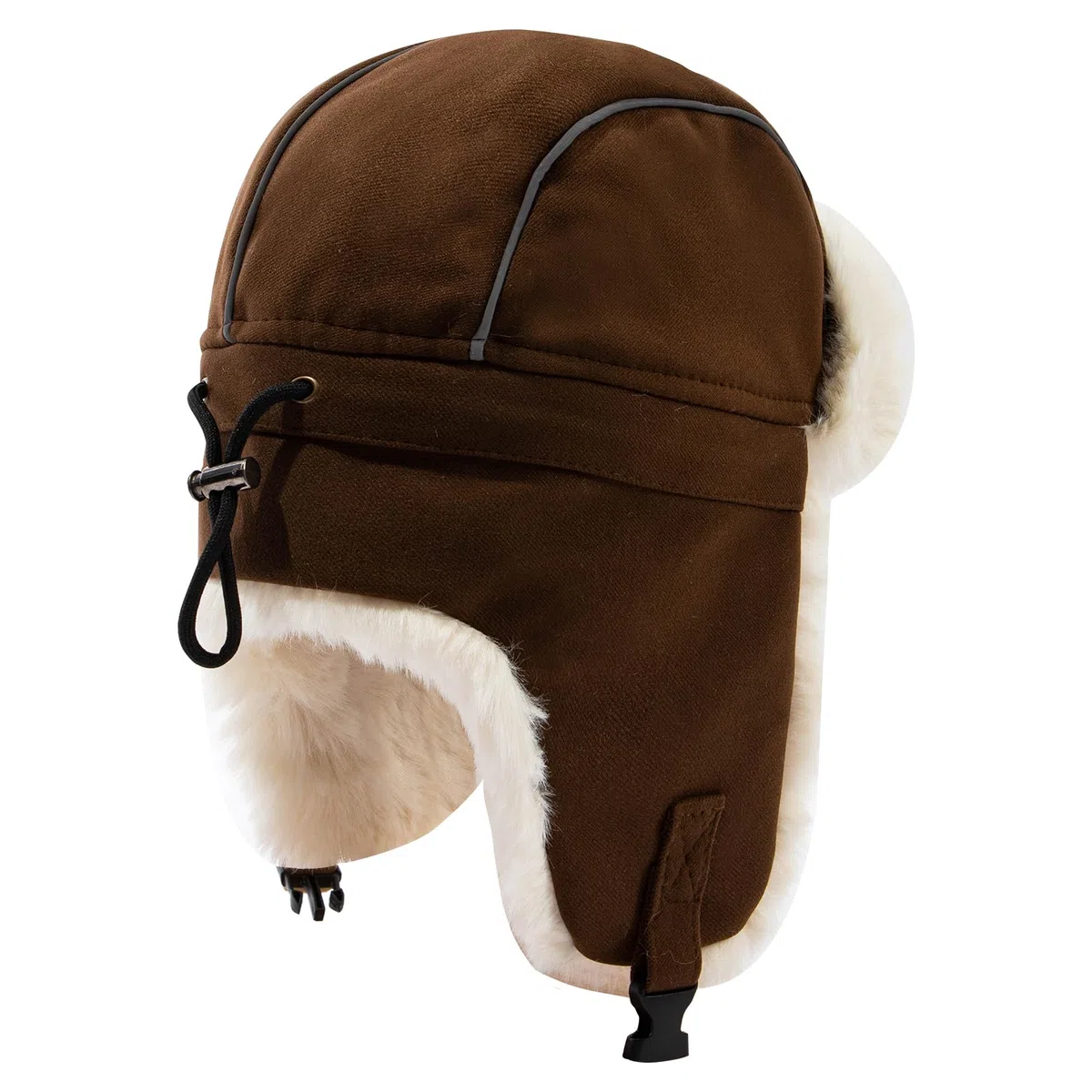 CLAPE Cappello da Aviatore Uomo Donna Colbacco Regolabile Berretto Invernale Antivento con Paraorecchie Cappello Trapper in Pelliccia Sintetica Cappello Russo