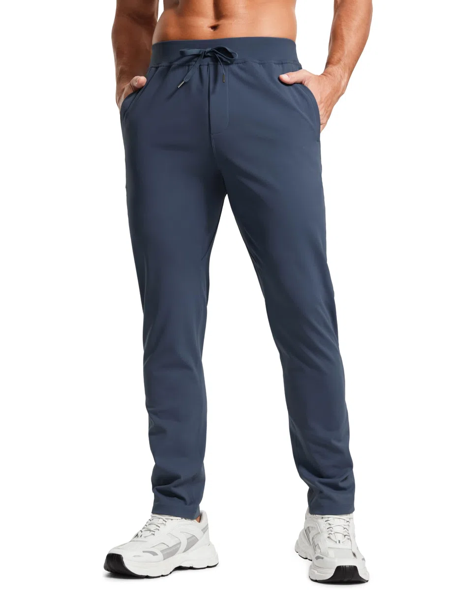 CRZ YOGA Joggers Leggeri da Uomo Pantaloni da Viaggio per Escursionismo Atletico con Tasche - 76 cm
