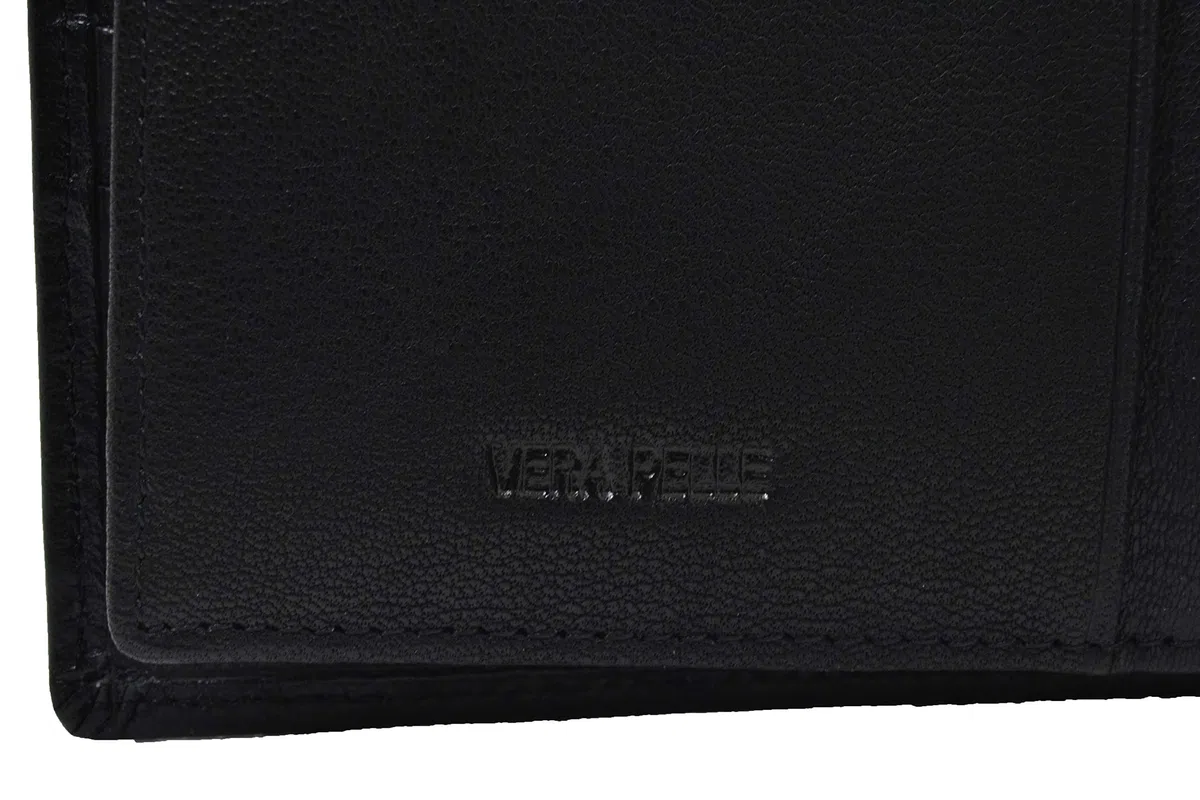 Pierre Cardin Portafoglio Uomo Nero in Vera Pelle con PROTEZIONE RFID e Scatola