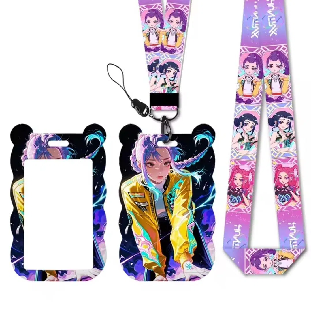 Nom de l’article Cordino Demon Rumi con porta badge rigido – girocollo Zoey Mira | Porta Carte Anime, Gaming, ID o Pass Transport | Accessorio Geek, Cosplay e Regalo Otaku