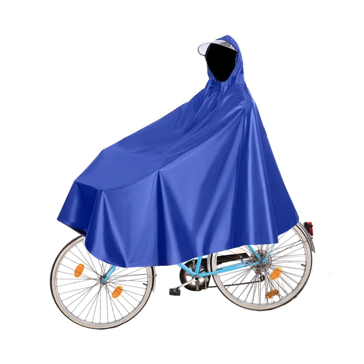 Mantella da Bicicletta, Impermeabile Portatile con Cappuccio, per Mountain Bike, Bici Elettriche