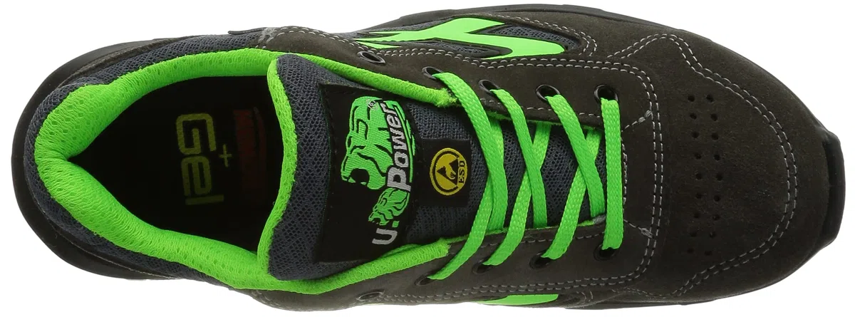 U-Power Don't Worry... BE Happy! Scarpe Antinfortunistiche da Lavoro U-Power RC20036-48 - Calzado de seguridad gama Red Carpet Modelo Point Carpet S1P SRC ESD Talla 48Uomo