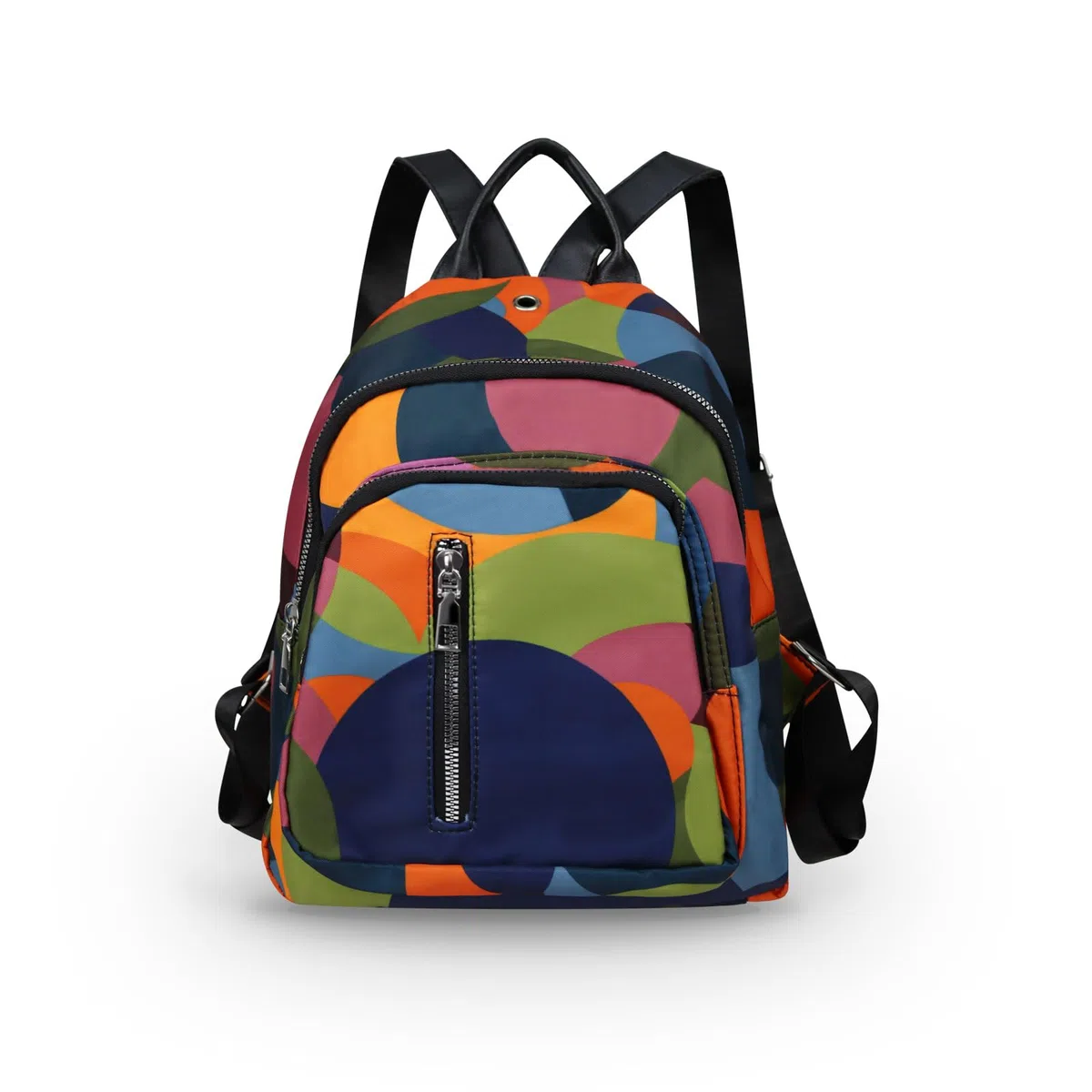 AfitLulu Zaino da Donna Piccolo a 3 Strati con Chiusura Lampo, Zainetto Impermeabile Zaino Viaggio con Cinghie Regolabili e Maniglie, Elegante Zainetto da Donna con Foro per Cuffie (Colori)