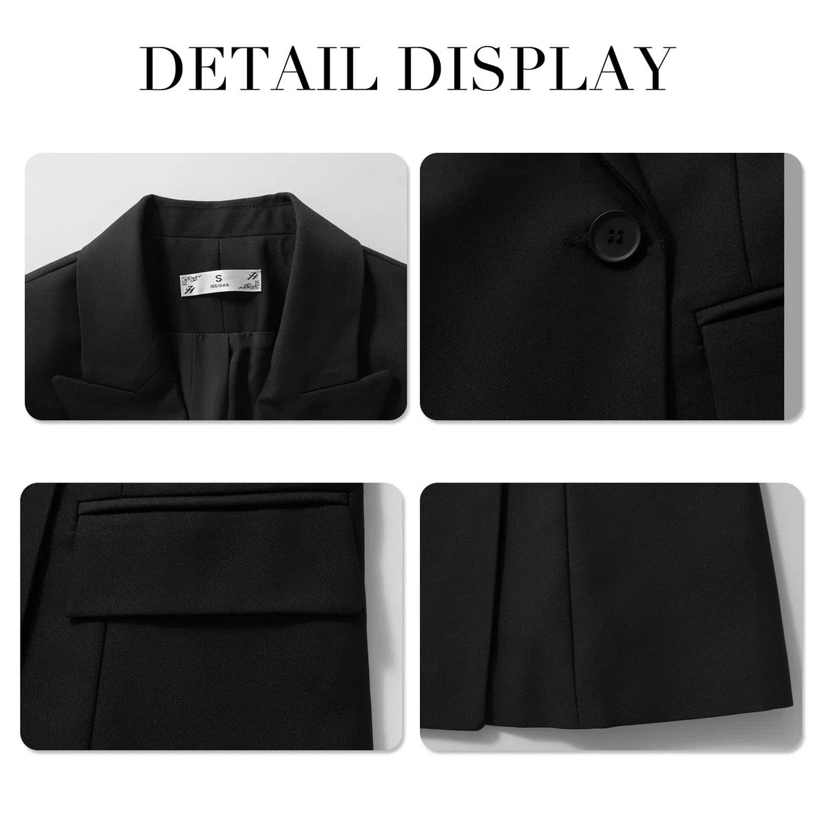 YYNUDA Set di 2 pezzi da donna vestito (con cintura) sartore/pantaloni slim fit a un bottone, abbigliamento business con tasche eleganti e quotidiane per quattro stagioni