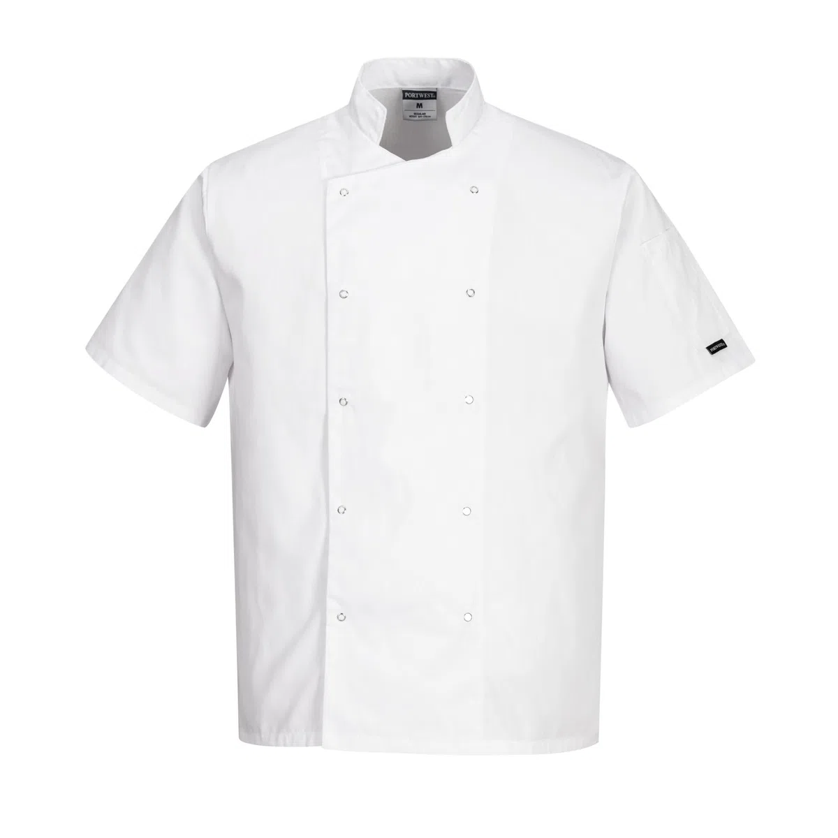 Portwest C733 Giacca da Chef Moderna e Leggera a Maniche Corte Cumbria Bianca, M