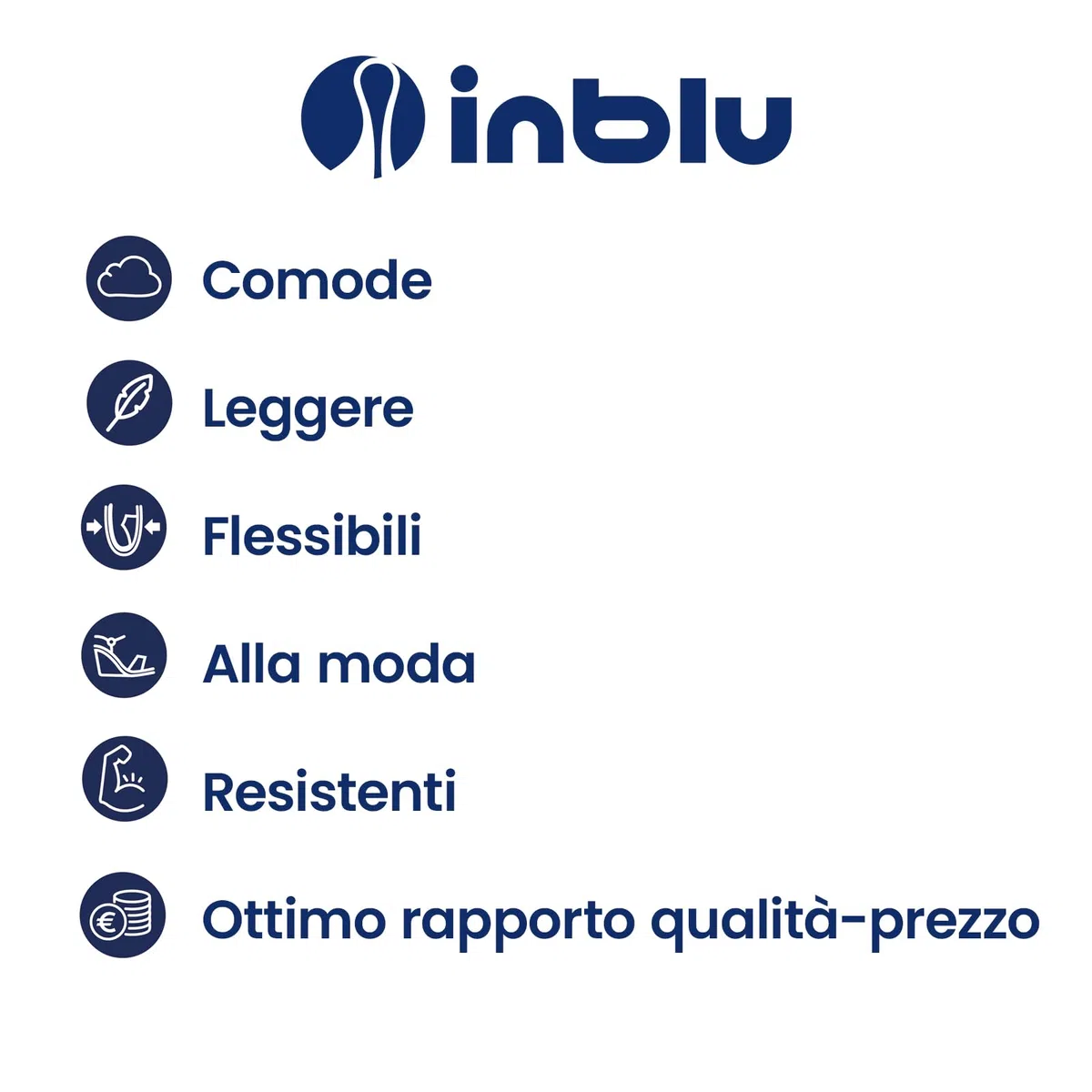 inblu Ciabatte Mare Donna Doppia Fascia Con Fibbia Regolabile, 35/41 Sandali a ciabattaDonna