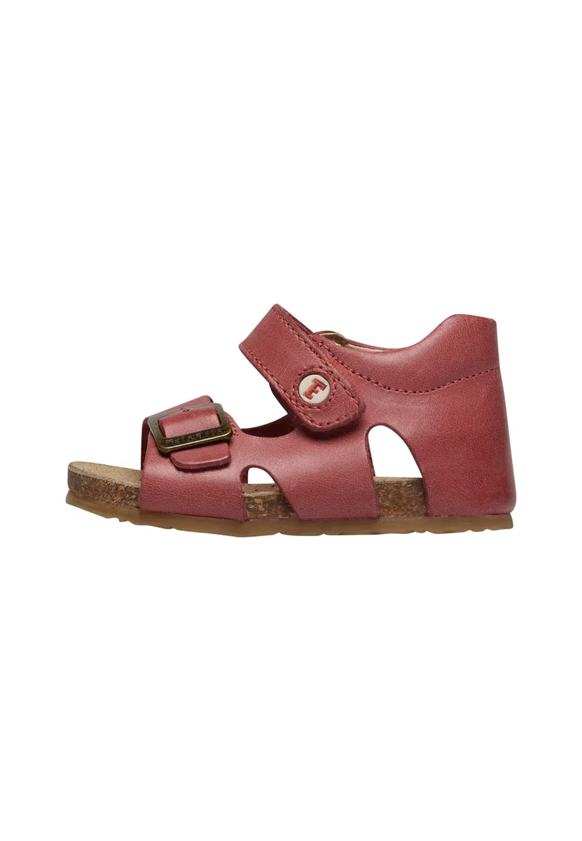 Falcotto Sandali in pelle con fibbia e strappo