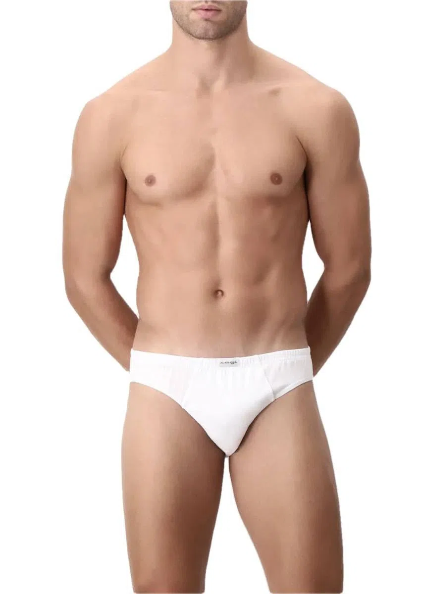 CAGI N.6 Slip Mutanda Mini Slip Art. 1244 100% Cotone Bianco TG: 4 5 6 7