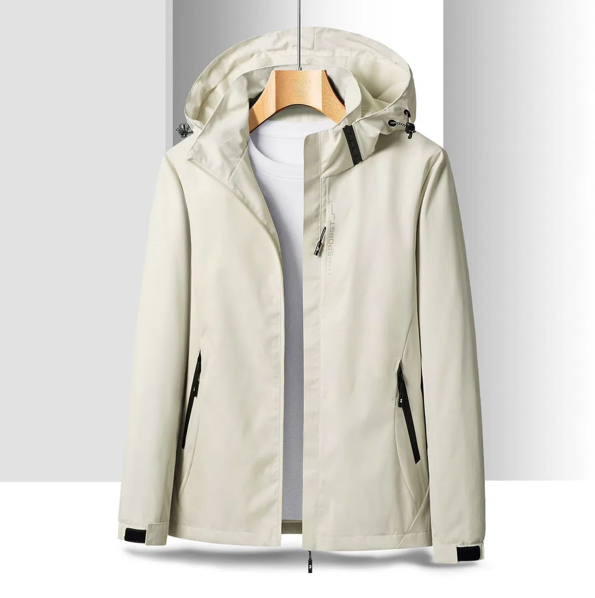 KHIRVWL Parka da Donna Leggero Soft Shell Giacca da Trekking Lunga Impermeabile Antivento Soft Shell Giacca a Vento con Cappuccio per Escursioni in Montagna Pioggia Giacca Lunga Softshell Cappuccio