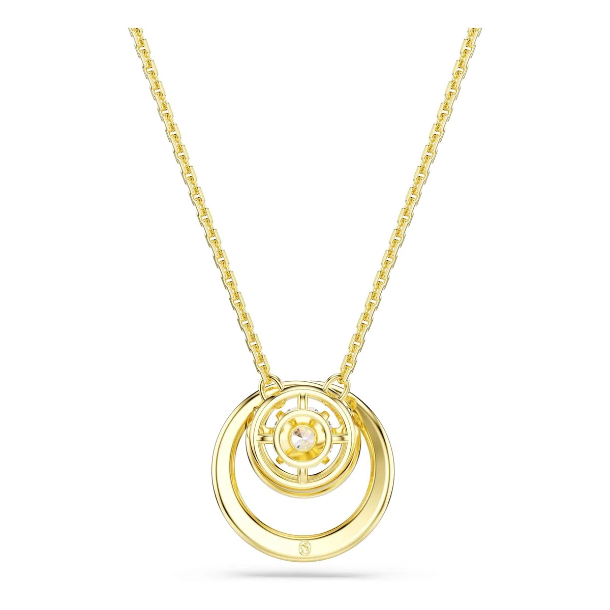 Swarovski Hyperbola Collezione, Taglio rotondo, Bianco, Placcato tonalità oro