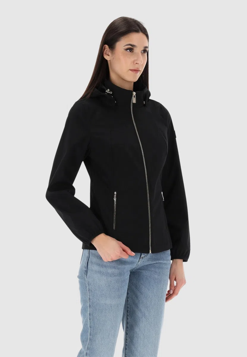 Yes Zee GIUBBINO GIACCA GIUBBOTTO SOFTSHELL DONNA CAPPUCCIO AMOVIBILE J421/M400