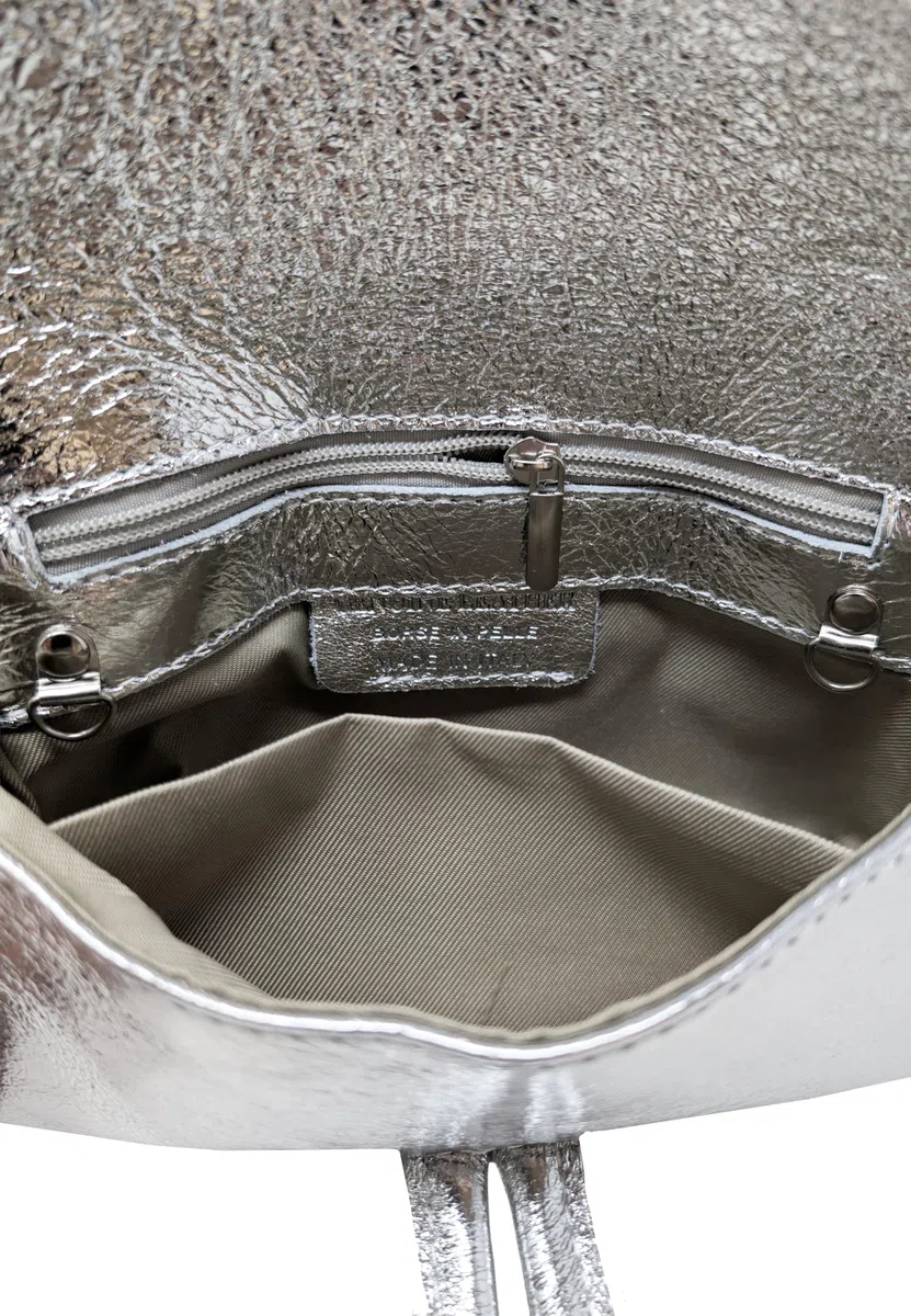 Chicca Borse Borsetta Pochette da Donna in Pelle Dollaro