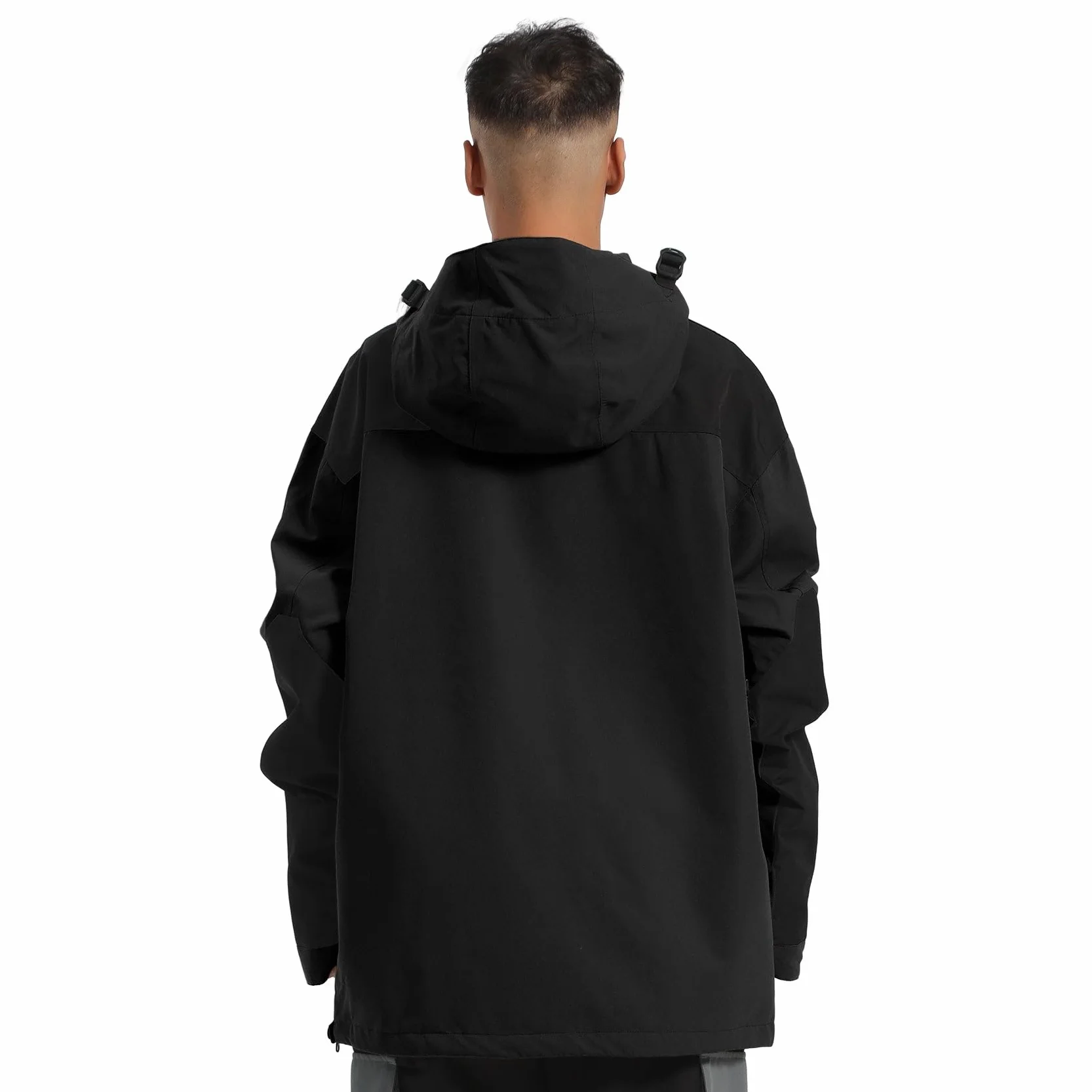 GSOU SNOW Uomo Donna Giacca da Sci Baggy Giacca da Snowboard Larghi Giacca da Neve Oversize - Multitasche Impermeabile Antivento Traspirante Caldo con Cappuccio