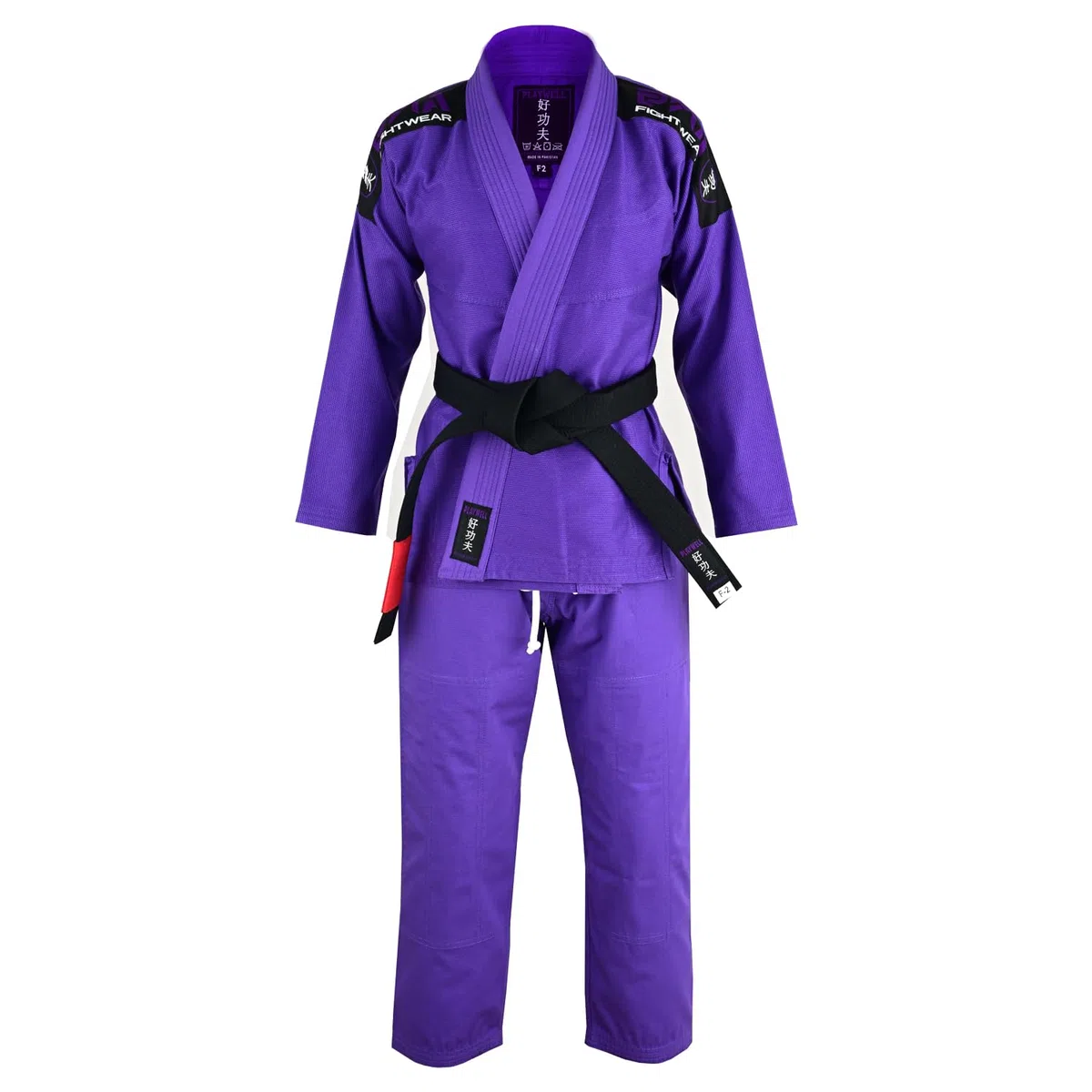 Playwell Uniforme da donna viola Pro Elite BJJ GI (viene fornita con cintura bianca)