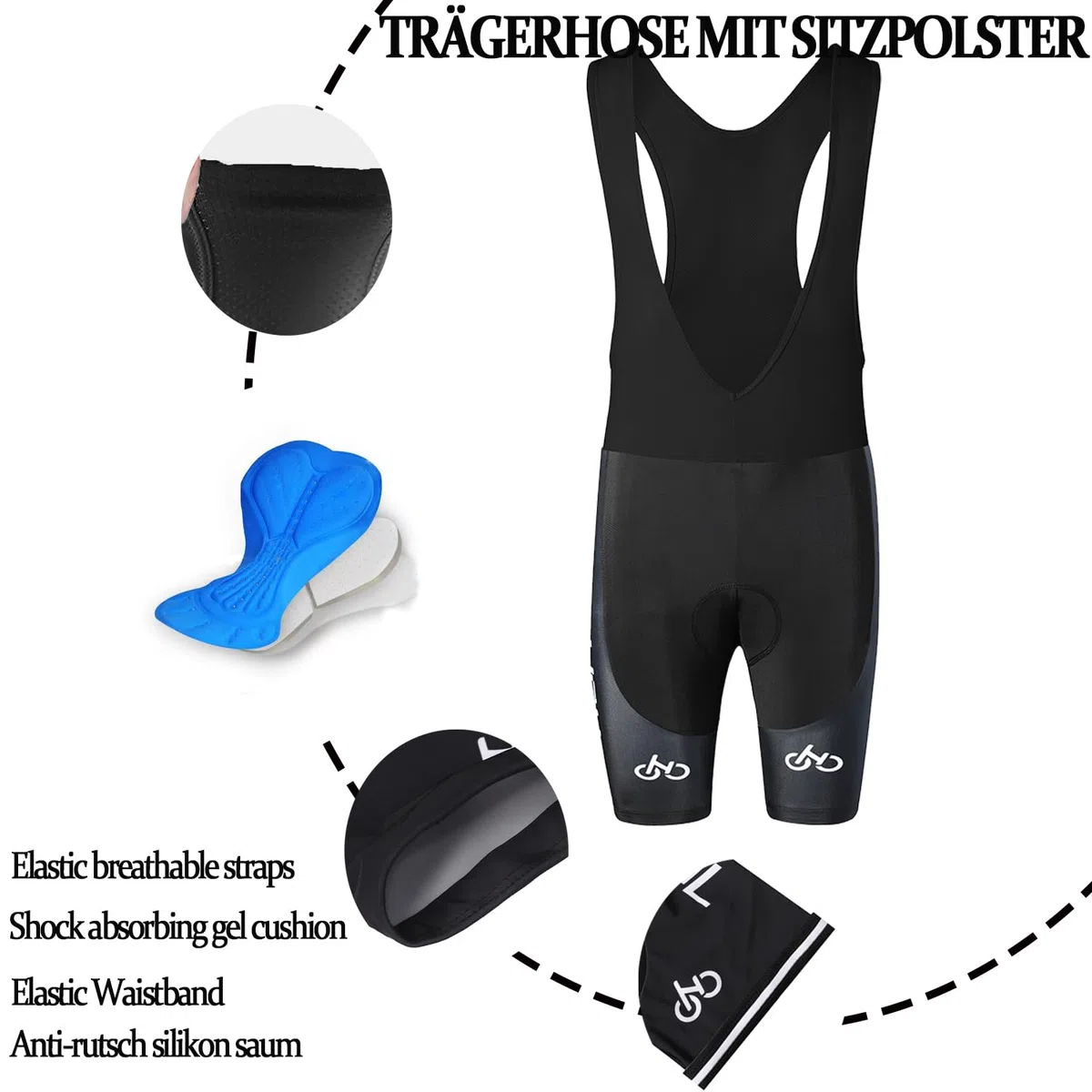 Maglia da Ciclismo Set Completo Ciclismo Uomo Estivo Maniche Corte Tuta Ciclismo Uomo + pantaloncini Manica Lunga Completo Bici Uomo Triathlon Tuta Uomo Maglia Ciclismo MTB