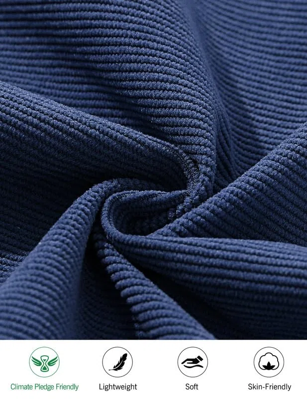 TARAINYA Velluto a Coste Pantaloncini Uomo Cotone Coulisse Estivi Causal Pantaloni Corti Uomo con Tasche