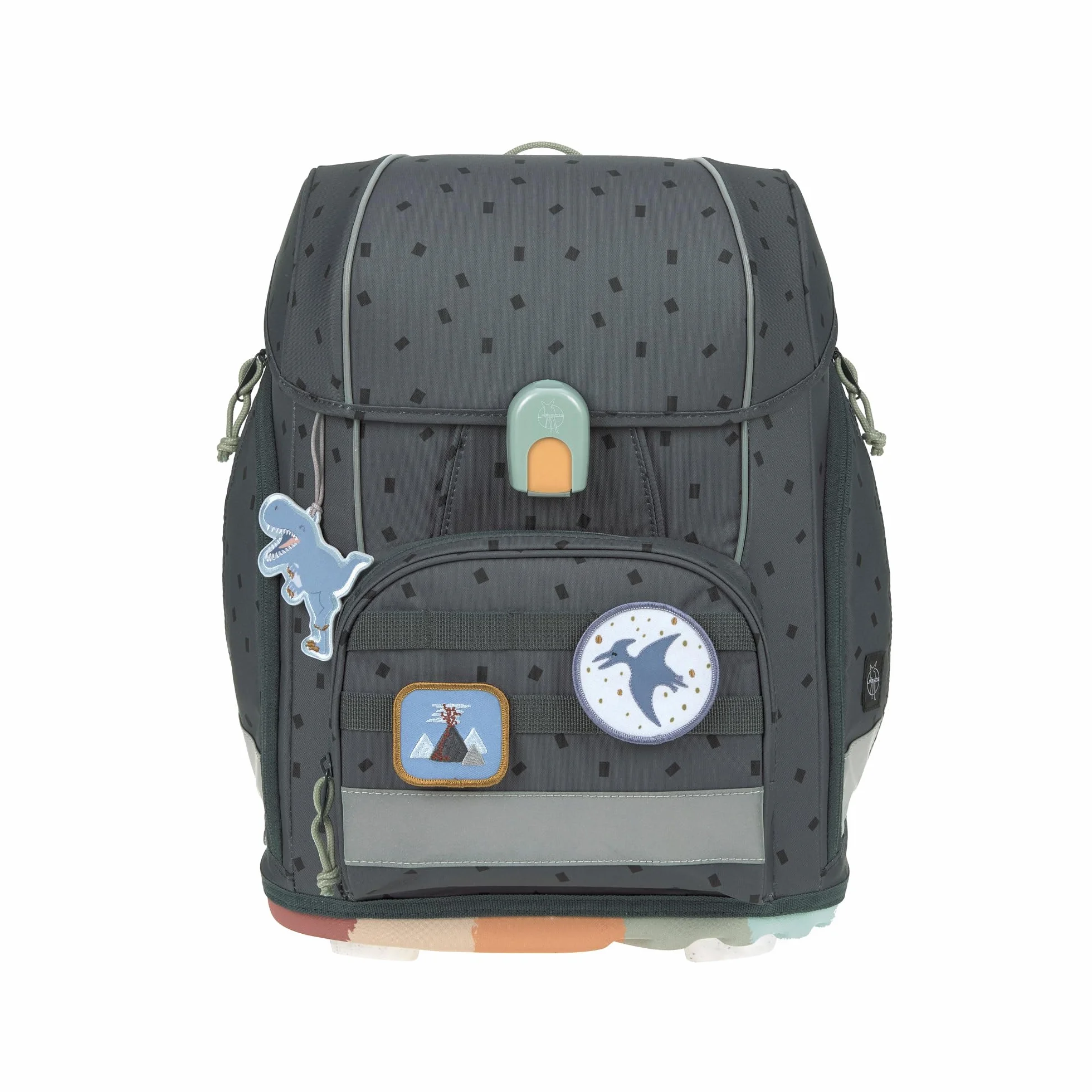 Lässig Set di borse per la scuola da 7 pezzi per bambini/School Set Boxy Unique Speckles anthracite