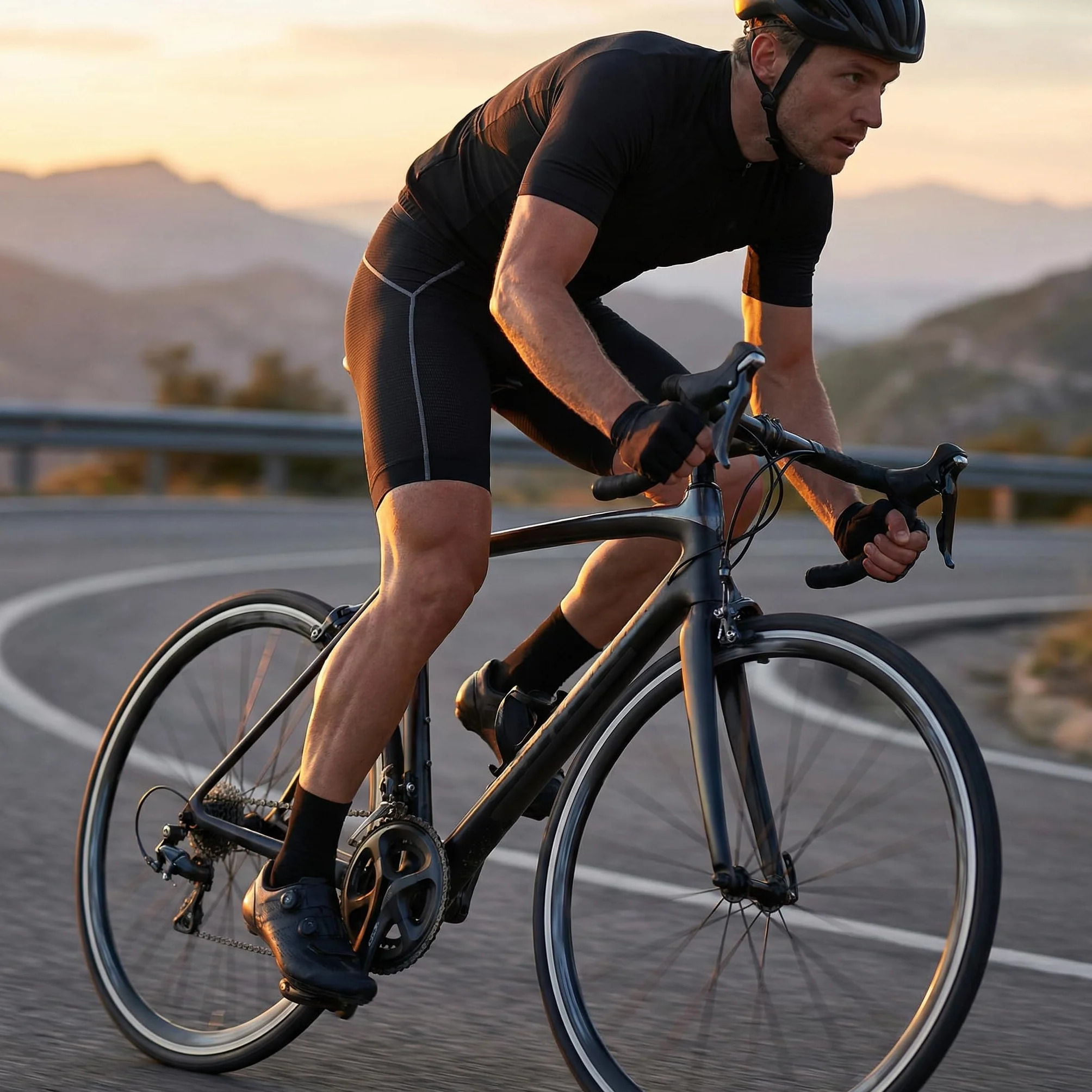 Pantaloncini Ciclismo Uomo Imbottito Rapida Pantaloni MTB Bici Moto Traspirante Elevata Elasticità