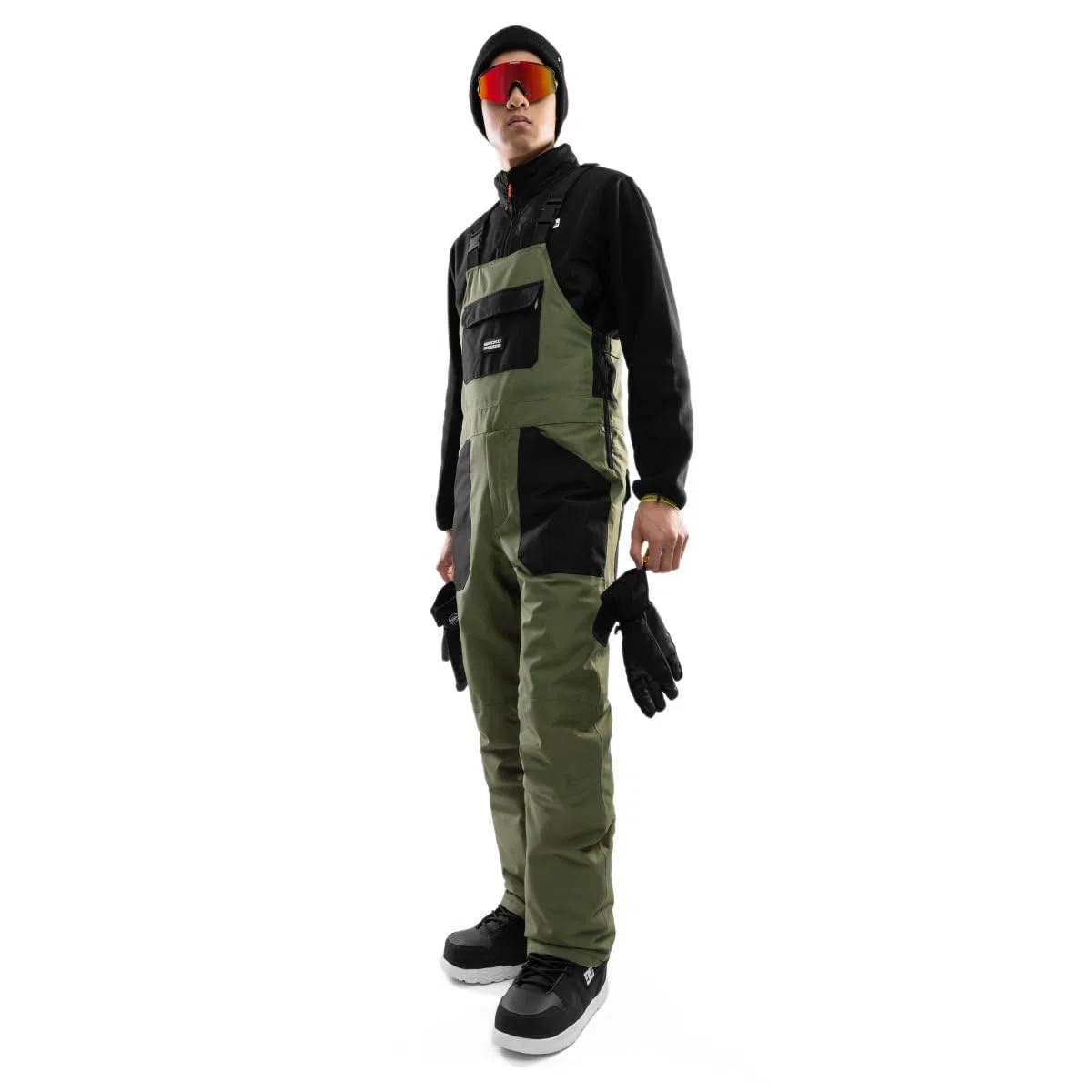 SIROKO - Salopette da Snowboard B1 Klosters - L - Verde/Nero