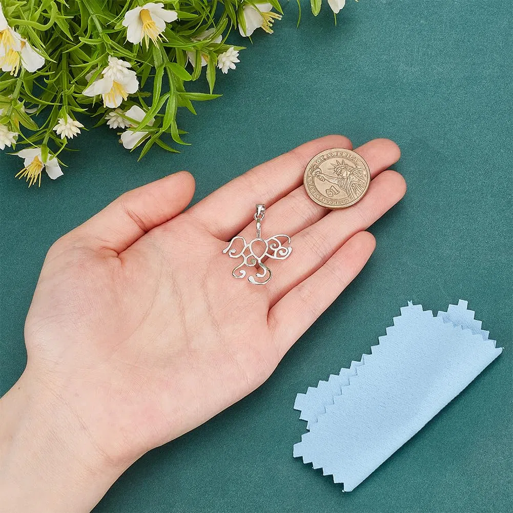 BENECREAT Ciondolo Artiglio Irregolare in Argento Sterling 925 Impostazione Cabochon Adatta a Diverse Forme di Pietre Preziose per Gioielleria