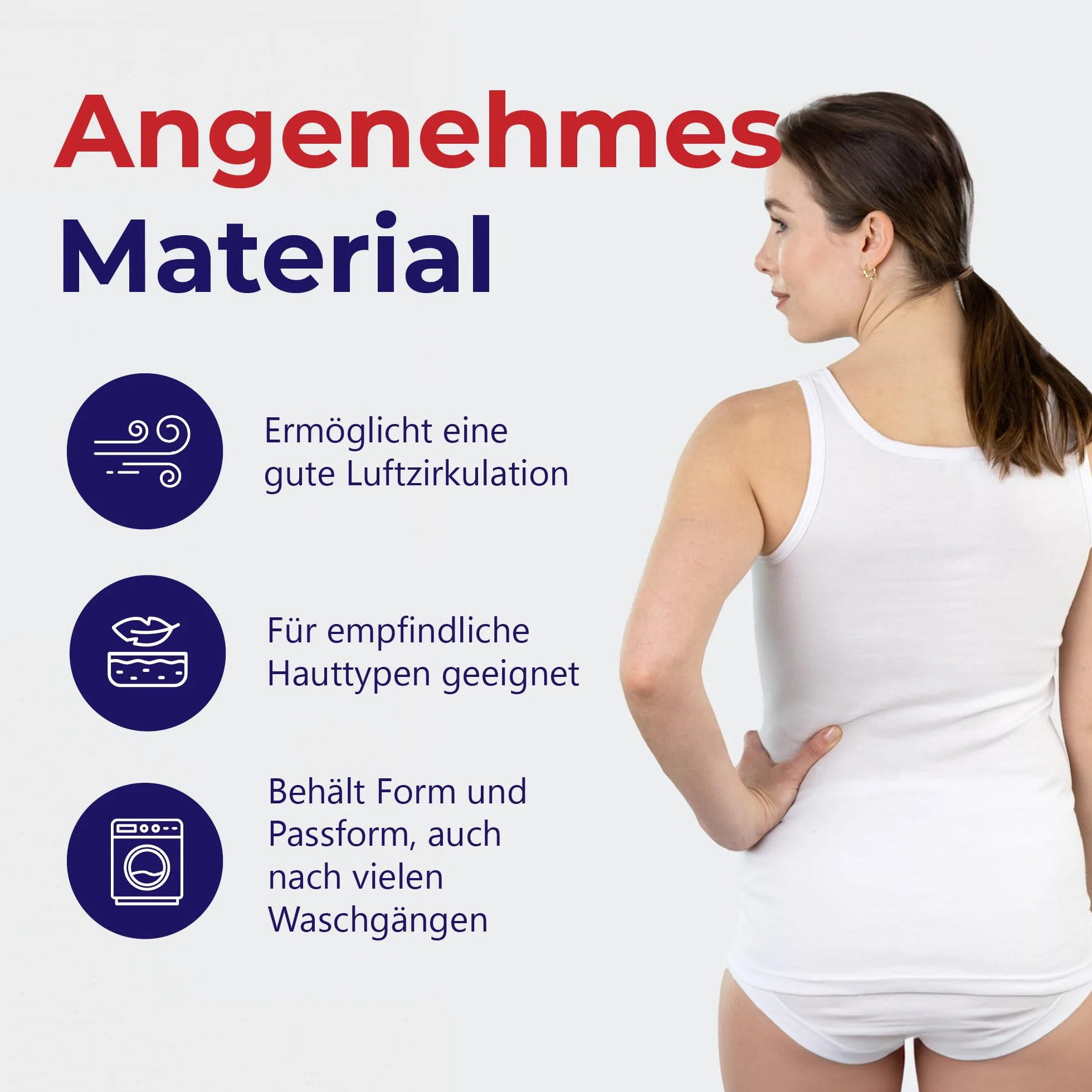 SES Maglietta Intima da Donna Confezione da 3 in 100% Cotone