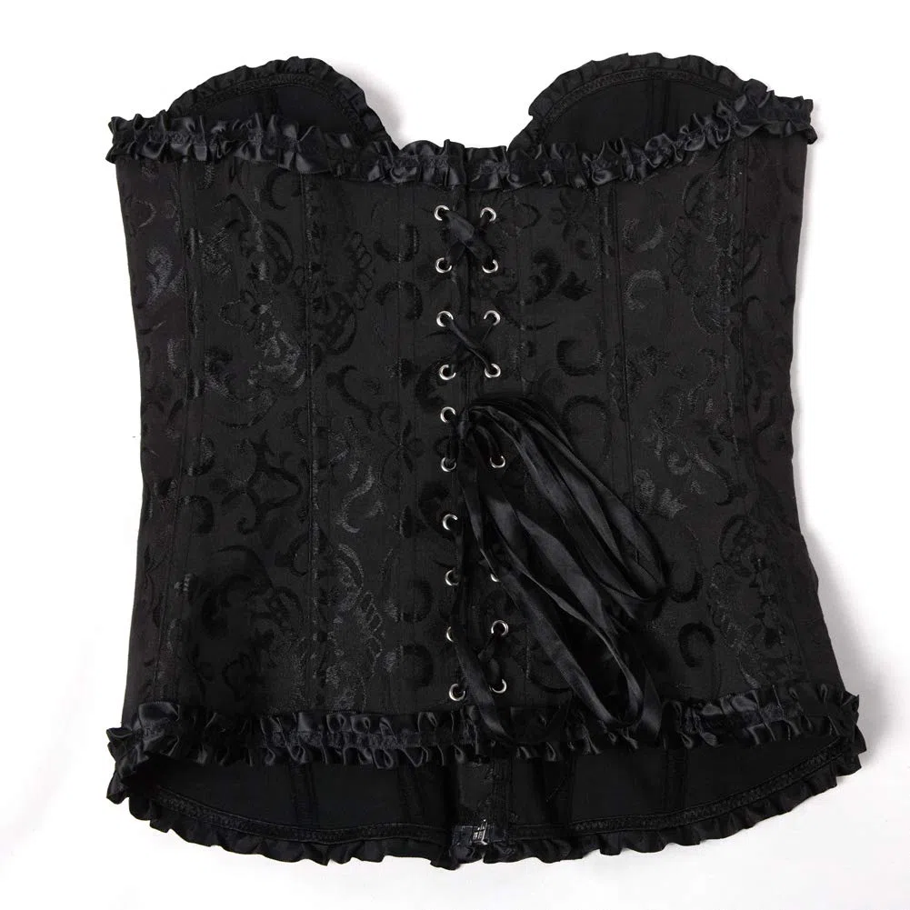 Corsetto Donna Elegante Bustino Corpetto Cerniera