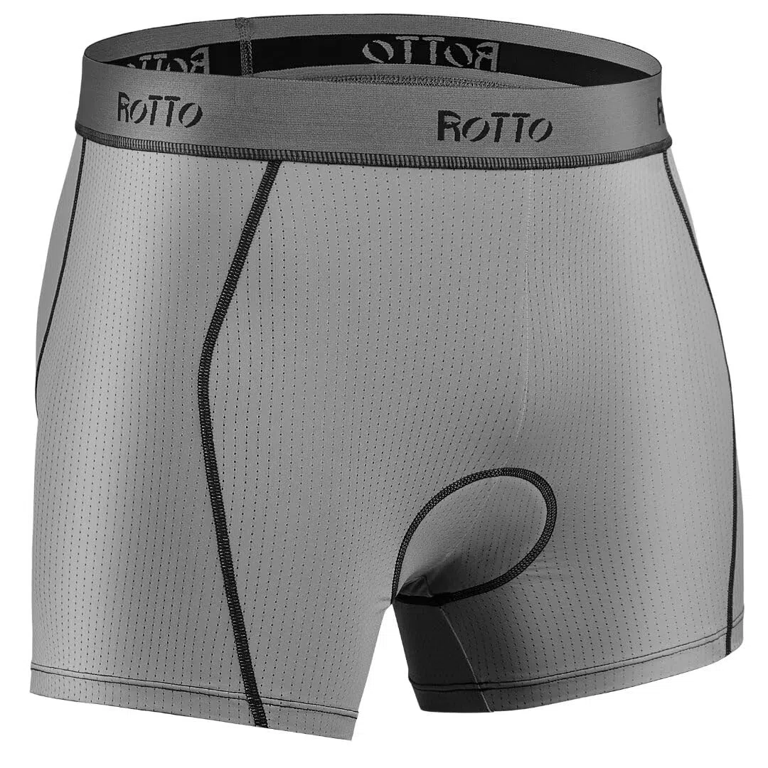 ROTTO Uomo Ciclismo Intimo con Imbottitura in Gel 3D Bici Pantaloncini Fodera MTB Traspirante ad Asciugatura Rapida