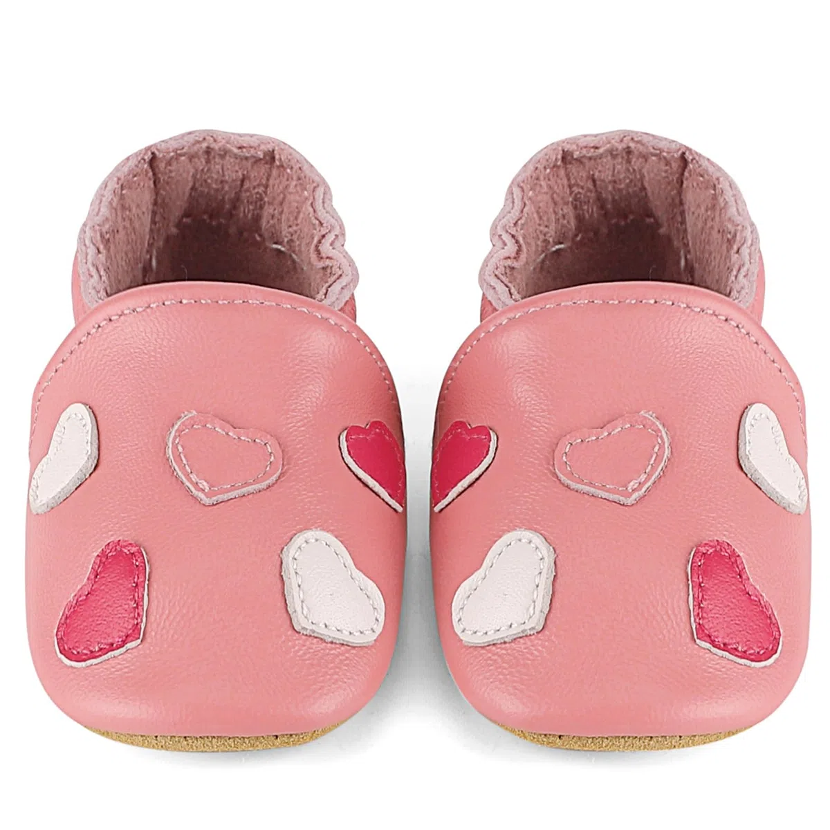 LACOFIA Scarpine Neonato in Pelle Morbida Scarpe Primi Passi Bimbo Babbucce Neonato con Suola Morbida Antiscivolo