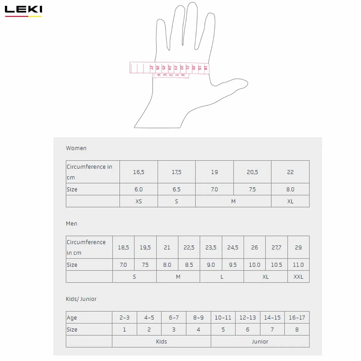 2024 Leki WCR Venom 3D Junior Mitt