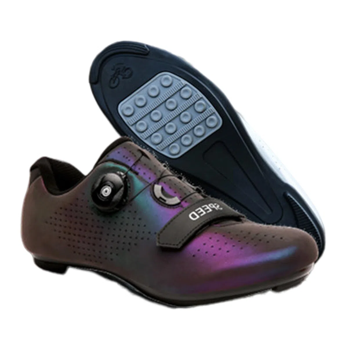 Hixingo Scarpe da Ciclismo Uomo Strada, Donna Scarpe da Strada e Mountain Bike con Suola in Gomma, MTB Scarpe da Bicicletta Scarpe da Equitazione per Interni Antiscivolo e Traspiranti