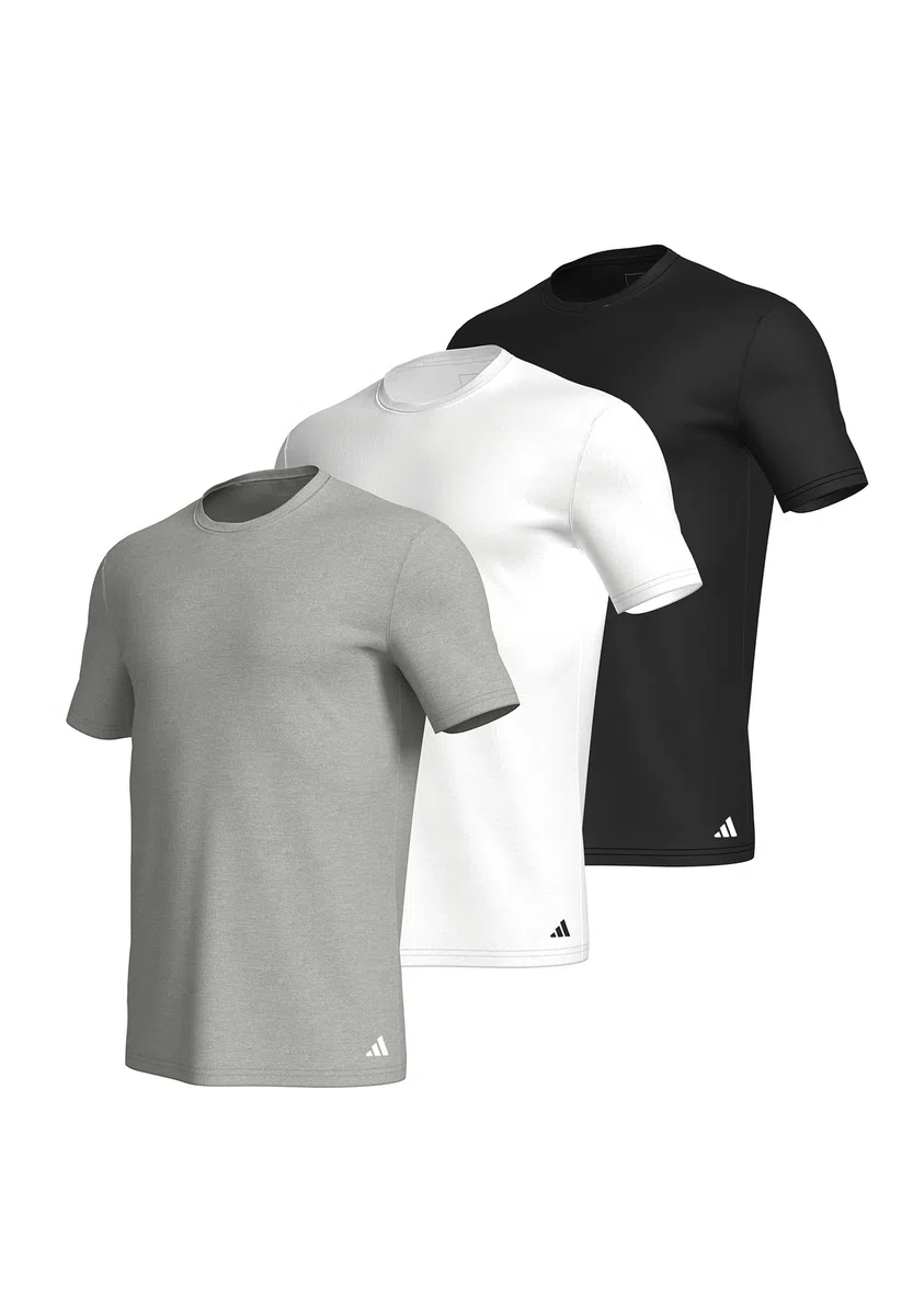 Adidas t shirt uomo (pacco da 3) - maglietta uomo (taglia S - 3XL) - comodo t-shirt uomo