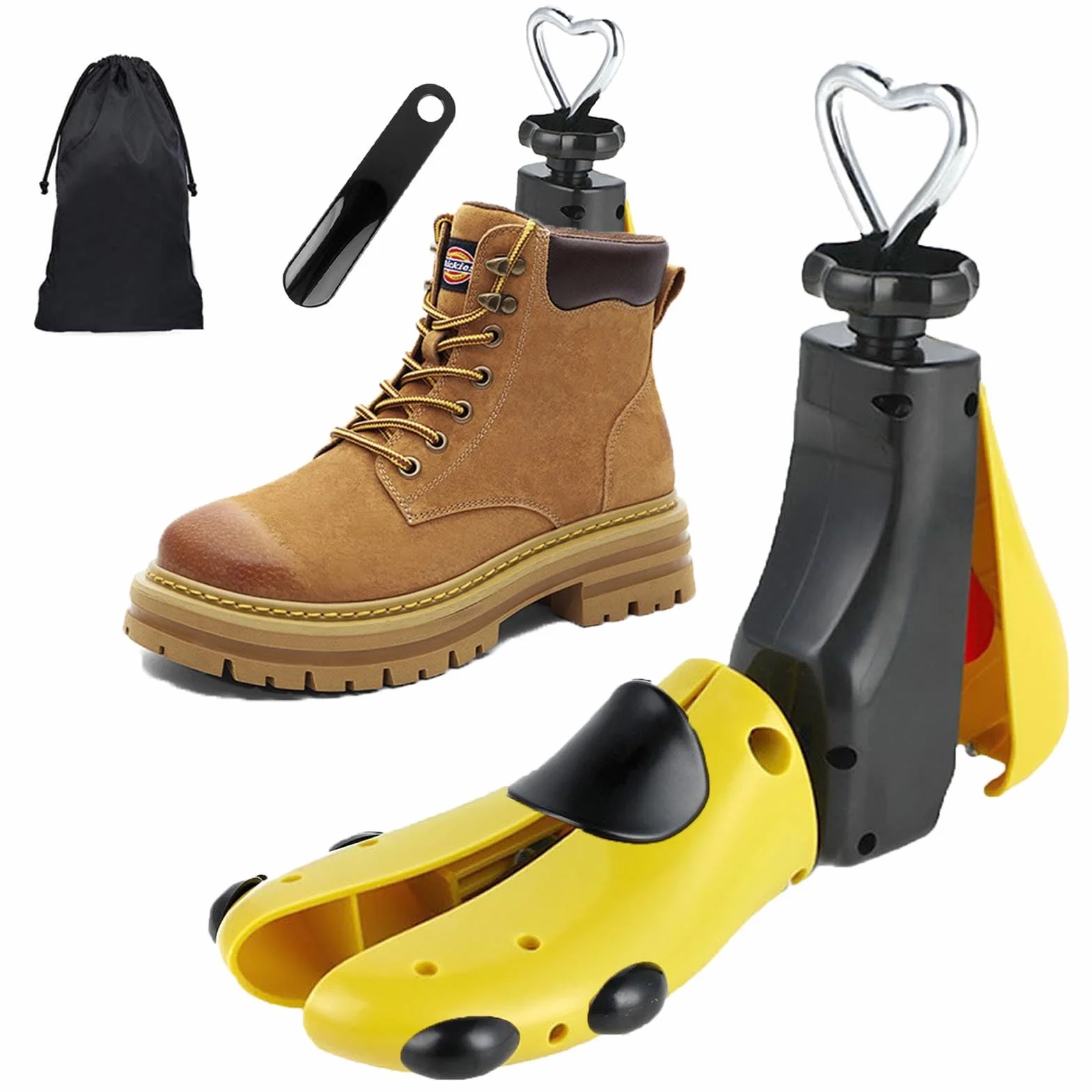 Tendiscarpe Donna Uomo Allarga Forma Scarpe, Tendi Scarpe Tendi Stivali Regolabile Lunghezza Larghezza con Calzascarpe (Confezione da 1)