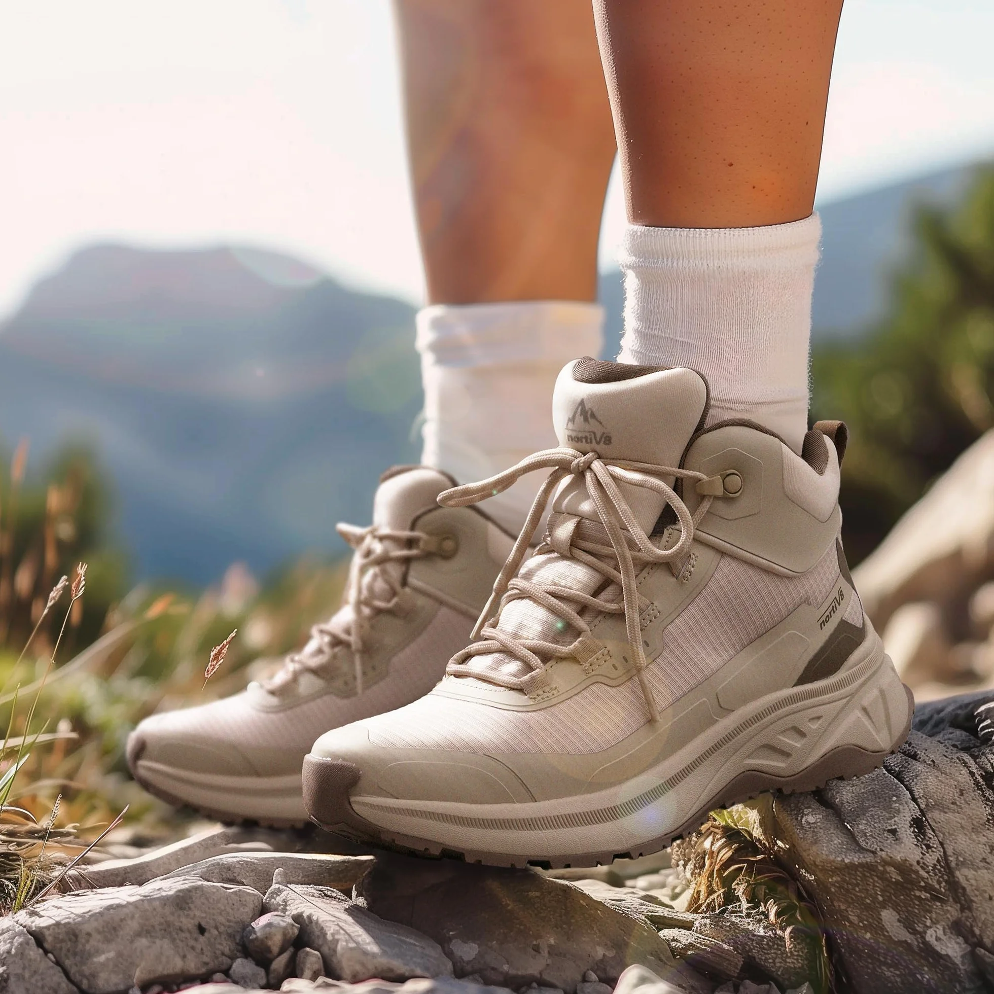 NORTIV 8 Scarpe da Trekking Impermeabili da Donna Leggeri Per Outdoor Scarponi da Montagna Trekking Antiscivolo