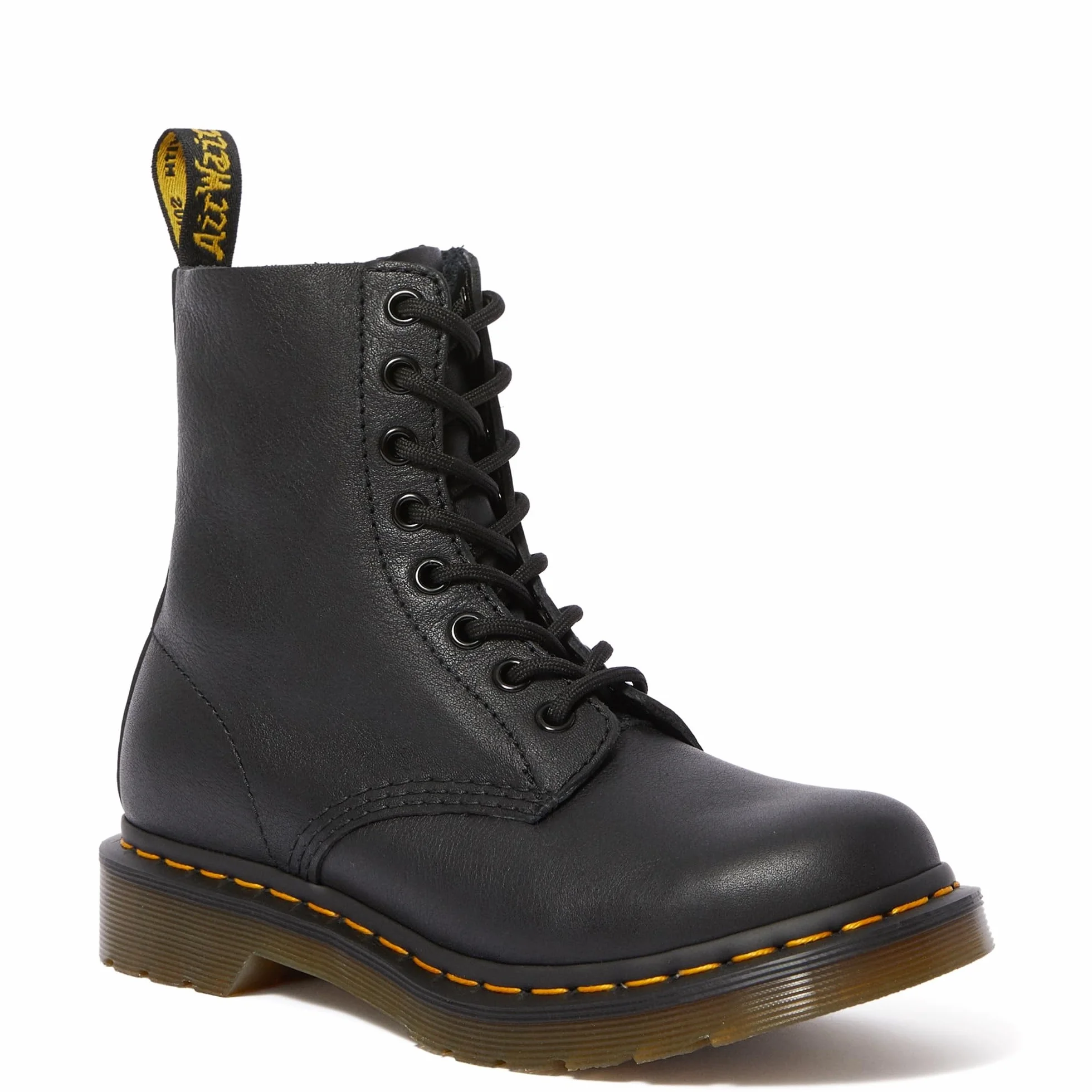 Dr. Martens Pascal Buttero, Bovver Boots Donna, Nero Black Virginia, 38 EU