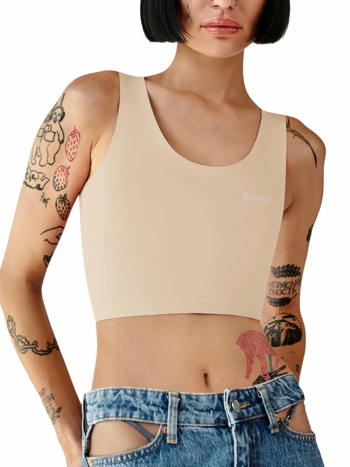 GCTBL Binder Seno per Transgender FTM Mezzo Senza Cuciture Da Donna Traspirante Chest Binder