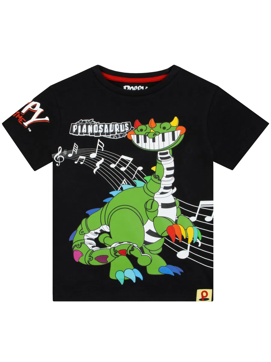 Poppy Playtime Maglietta Ragazzo, Tshirt Bambino Pianosaurus, T Shirt Bambino Cotone, Abbigliamento Bambini Gamer