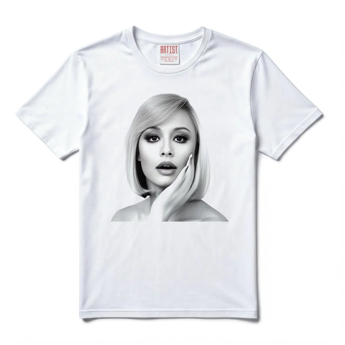 T-Shirt Raffaella Carrà Regina della TV Girocollo 100% Cotone