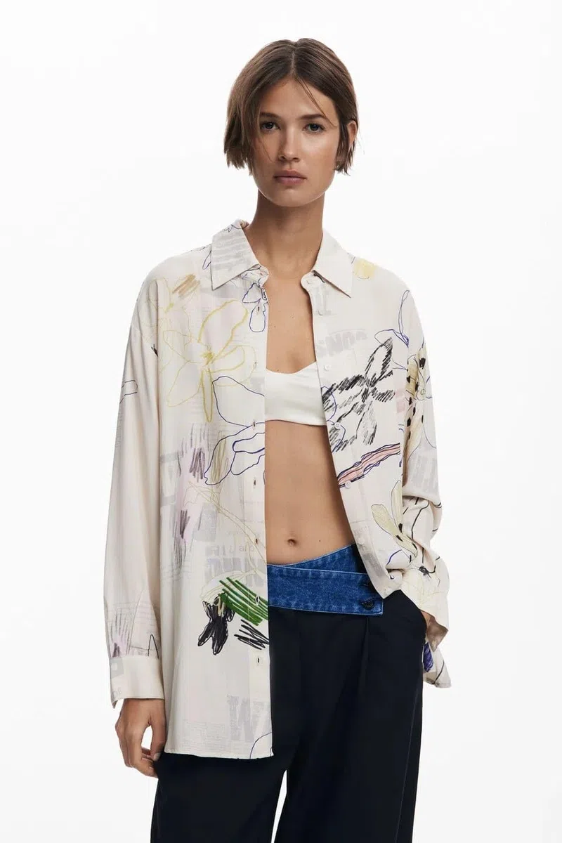 Desigual 25wwcw14 Blouse Donna (Pacco da 1)