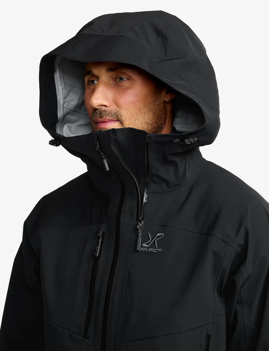 RevolutionRace Cyclone 3L Shell Jacket da Uomo, Giacca Impermeabile con Riflettori Recco per l'escursionismo