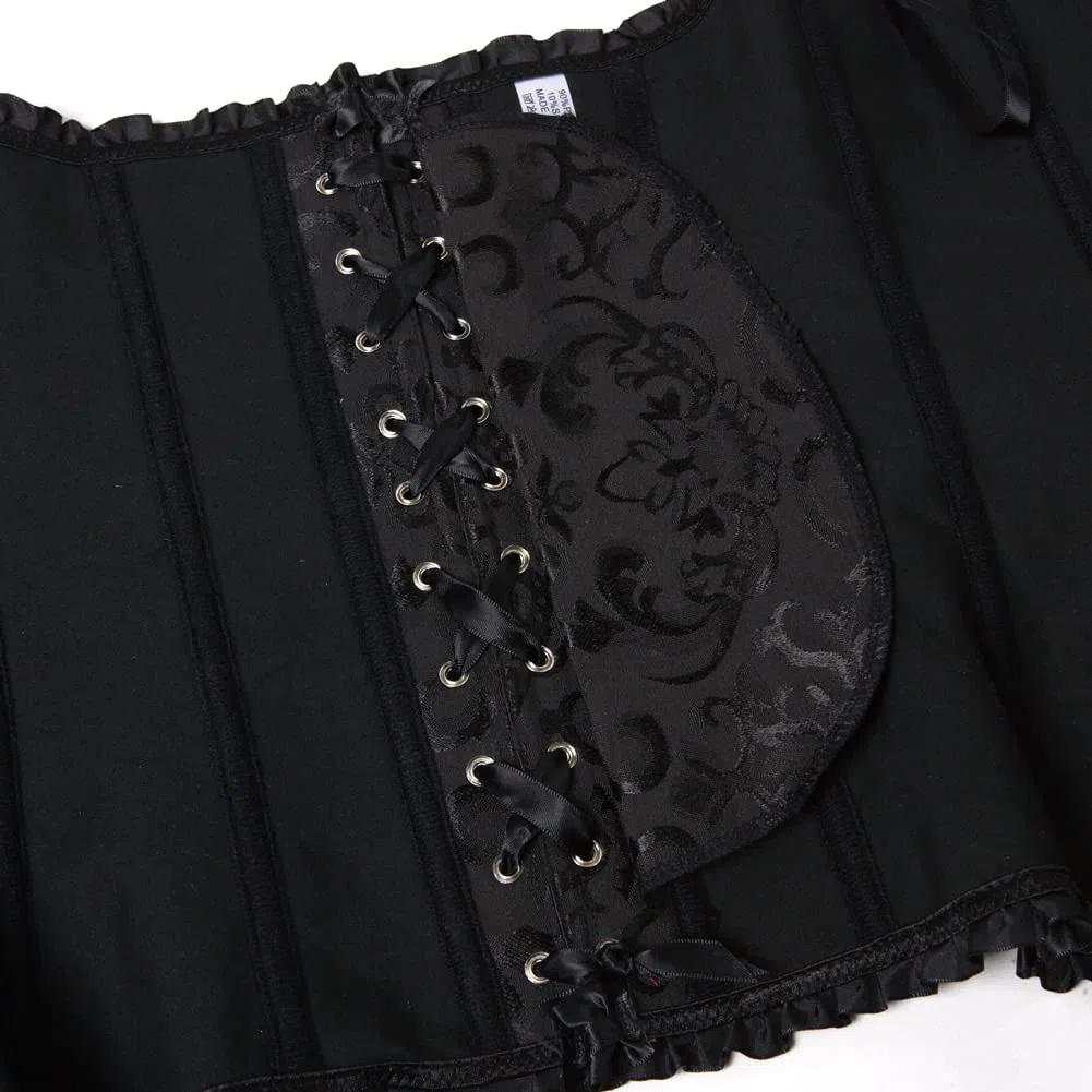 Corsetto Donna Elegante Bustino Corpetto Cerniera