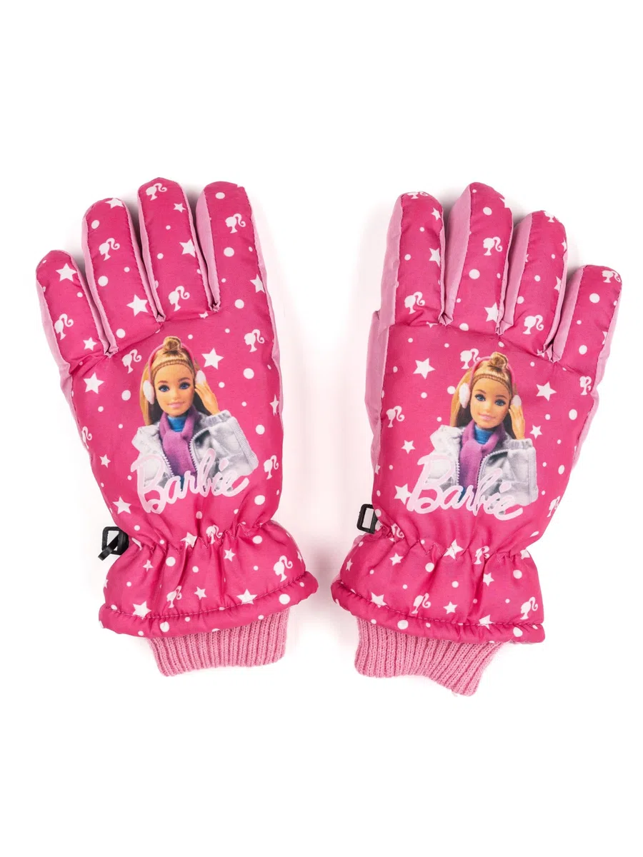 United Labels Barbie - Guanti invernali da sci per bambini, impermeabili e antivento, guanti da neve, guanti caldi per snowboard e sci rosa