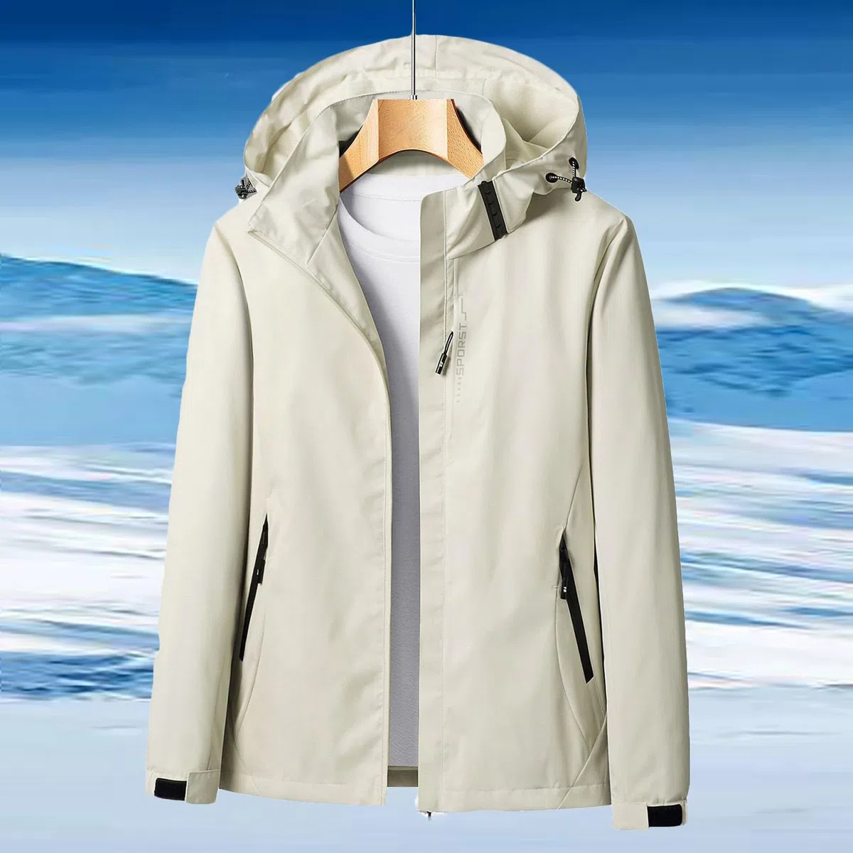 KHIRVWL Parka da Donna Leggero Soft Shell Giacca da Trekking Lunga Impermeabile Antivento Soft Shell Giacca a Vento con Cappuccio per Escursioni in Montagna Pioggia Giacca Lunga Softshell Cappuccio
