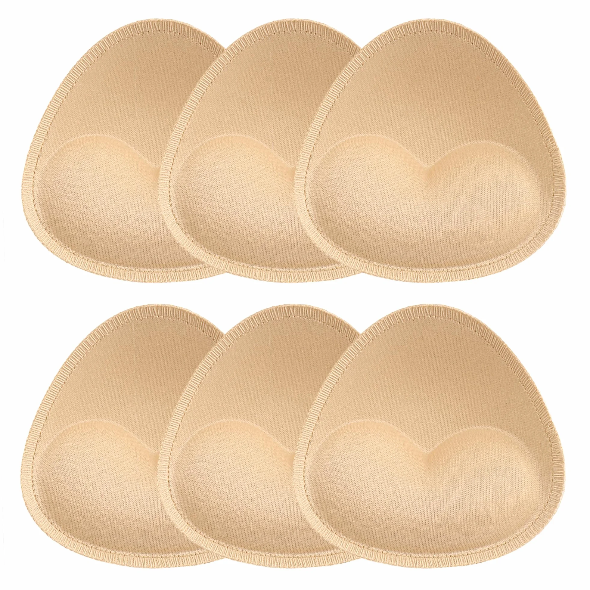 Imbottitura Reggiseno, 3 Paia Imbottitura Cuscini Push Up, Imbottiture Coppa per Reggiseni, Triangolo Spugna Push Up Imbottitura da Coppe per Costumi da Bagno & Abiti & Bikini
