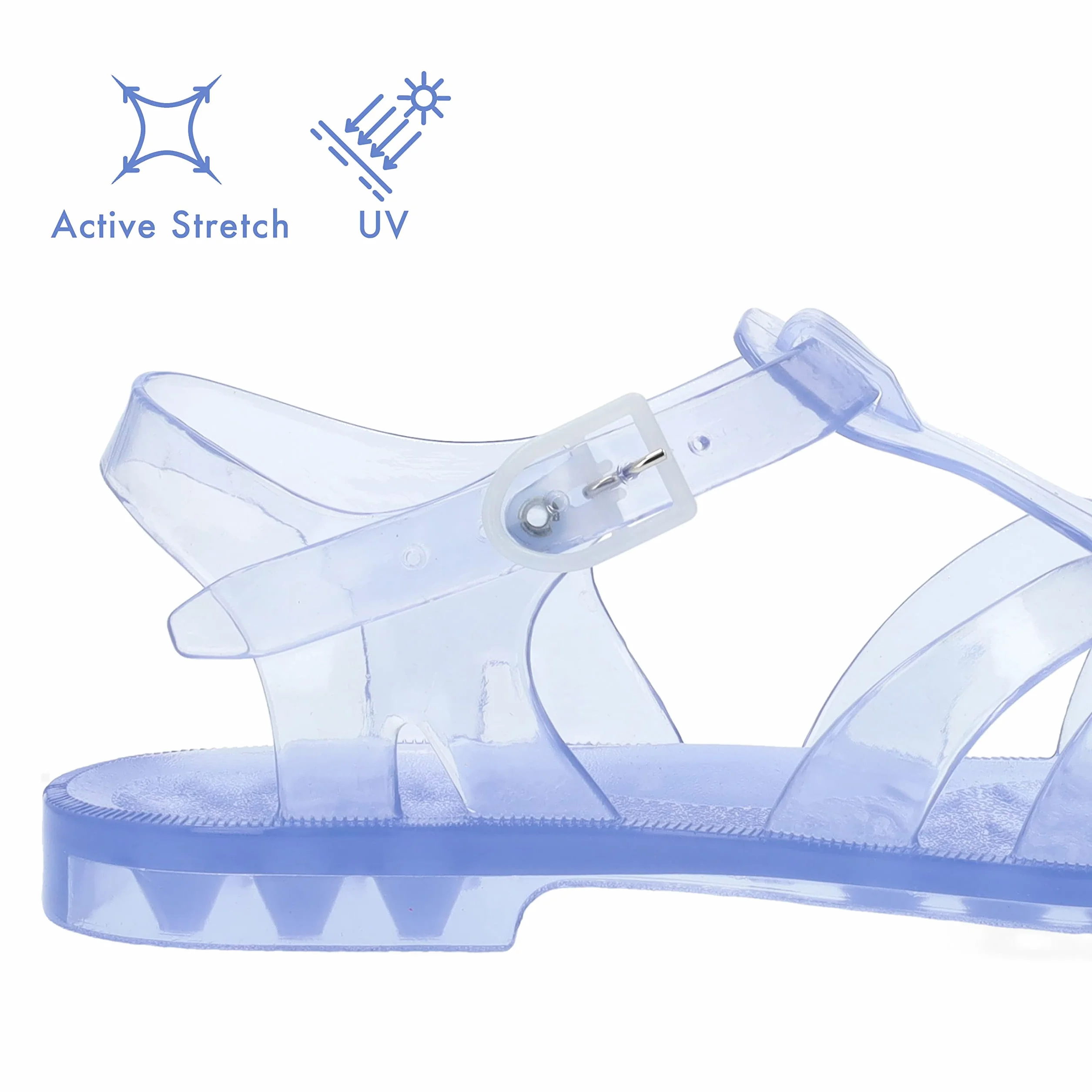 Andrés Machado AM188 - Sandali in PVC con Fibbia - Sandali Estivi Unisex - Donna e Uomo - Taglie dalla 35 EU alla 48 EU